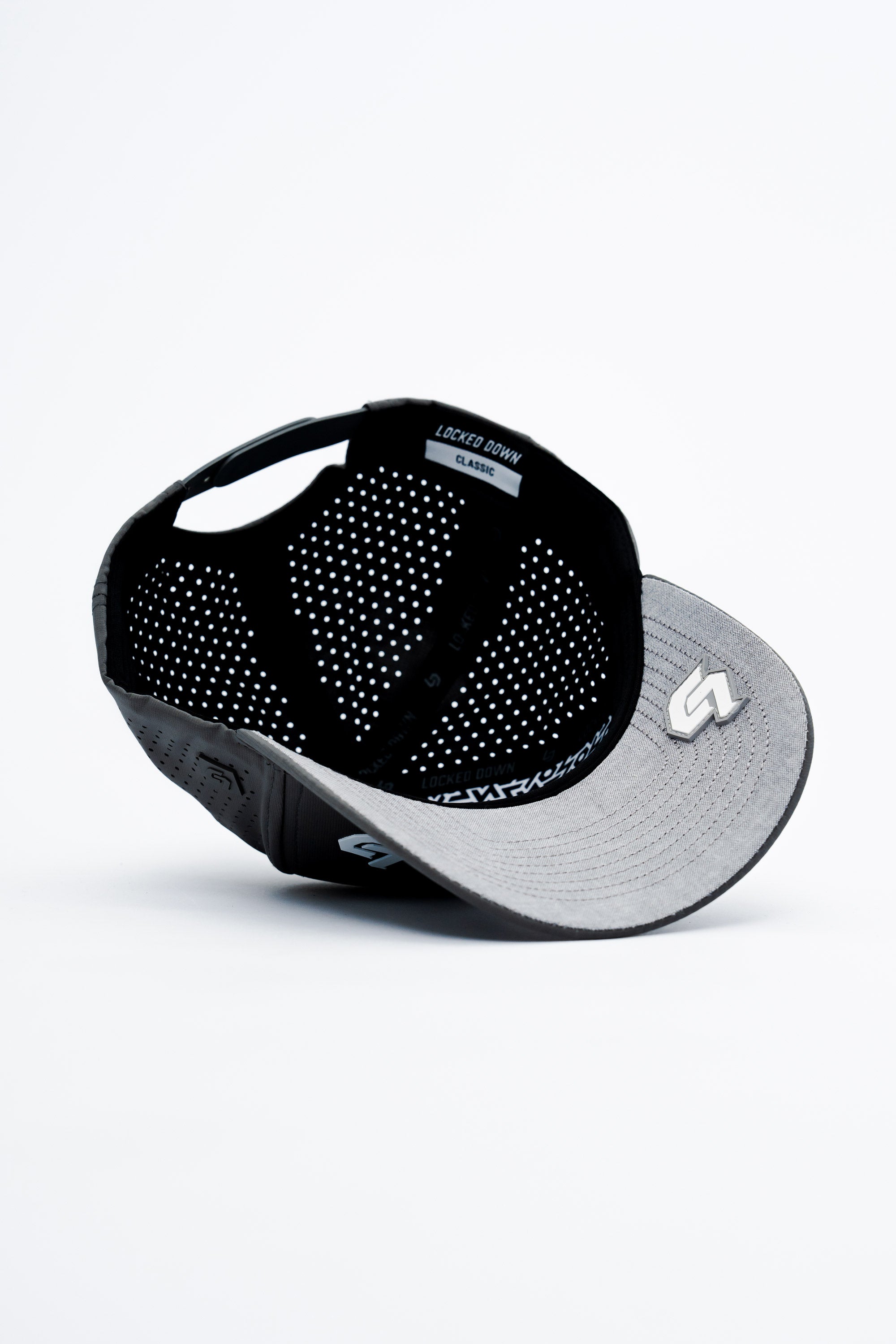 Locked Down Brands Premium Water Resistant CLASSIC Brand Snapback - Graphite