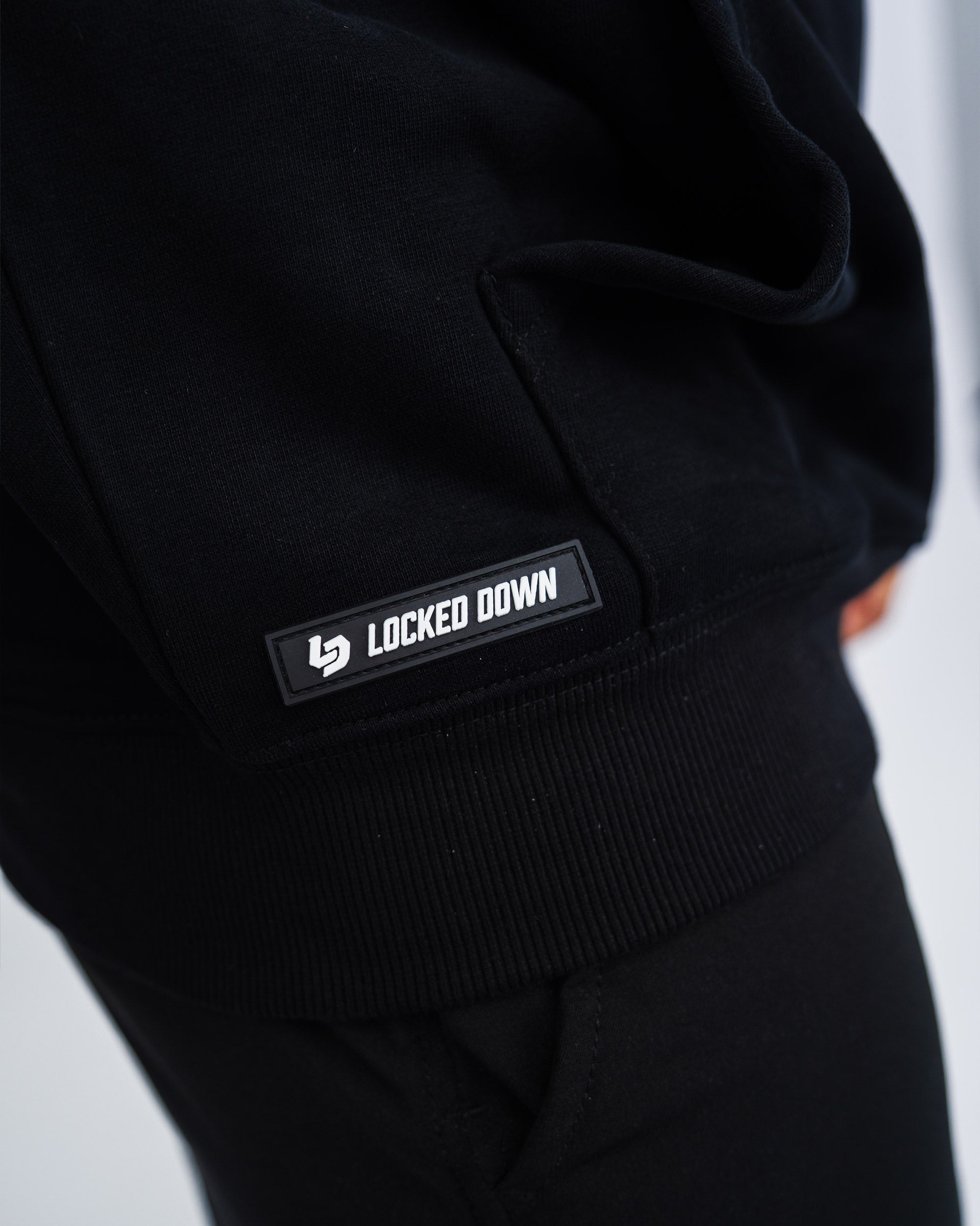 Locked Down Brands Premium Oversized Cooldown Hoodie - Black