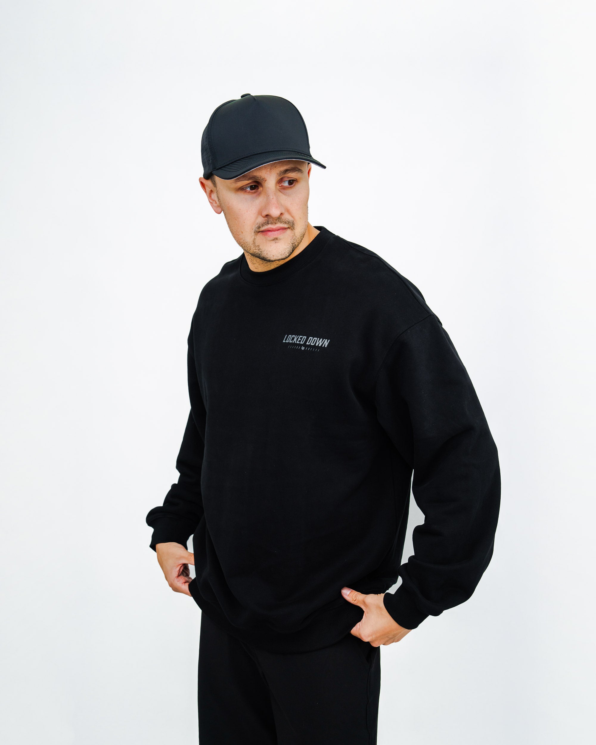Locked Down Brands Premium Core Crewneck Tee - Black
