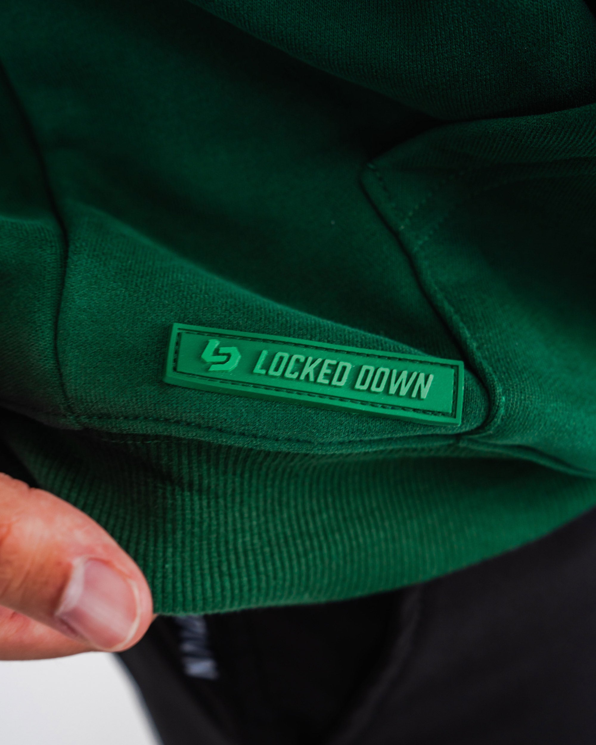 Locked Down Brands Premium Oversized Core Hoodie - Racing Green
