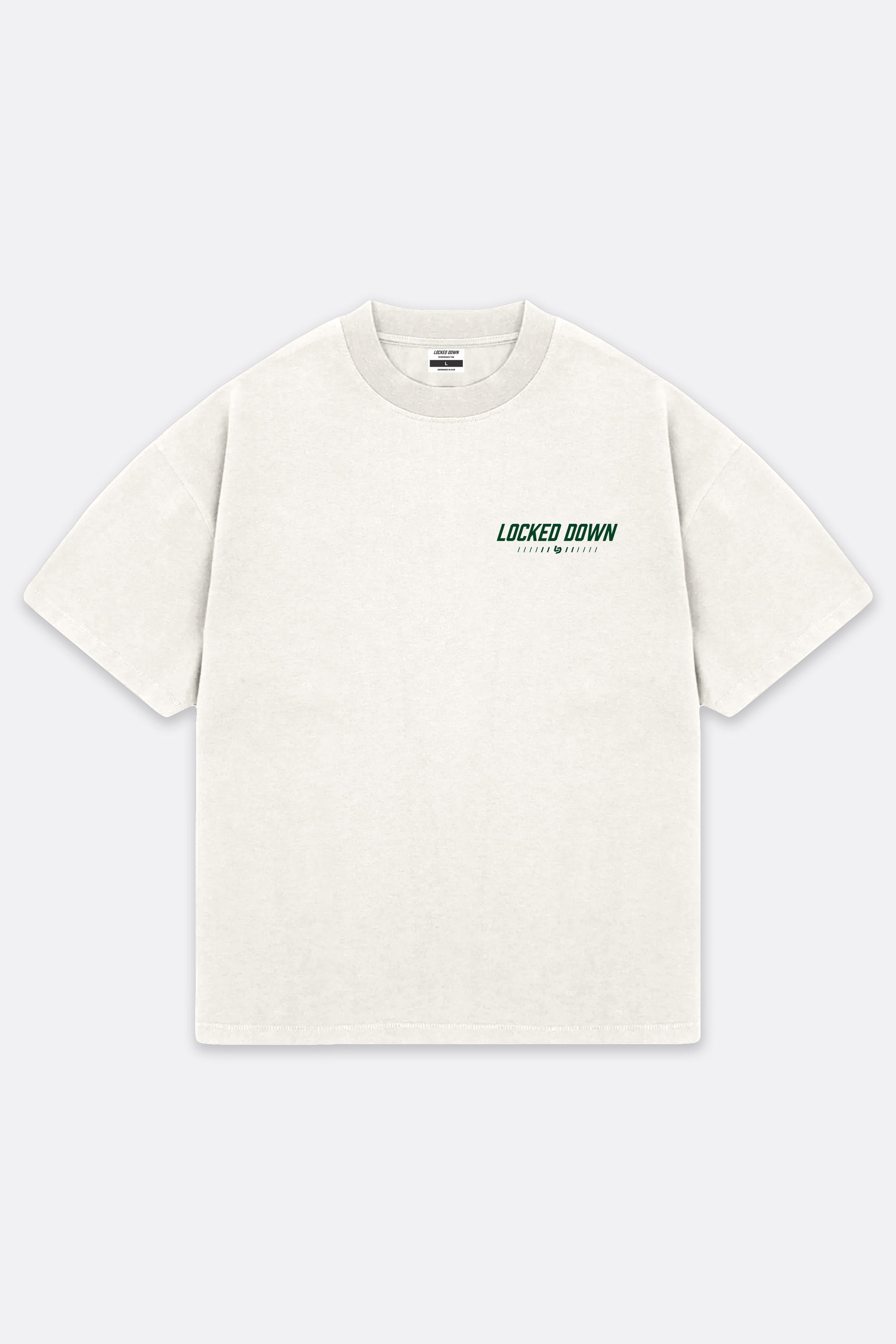 Locked Down Brands Premium Oversized Core Tee - Cream