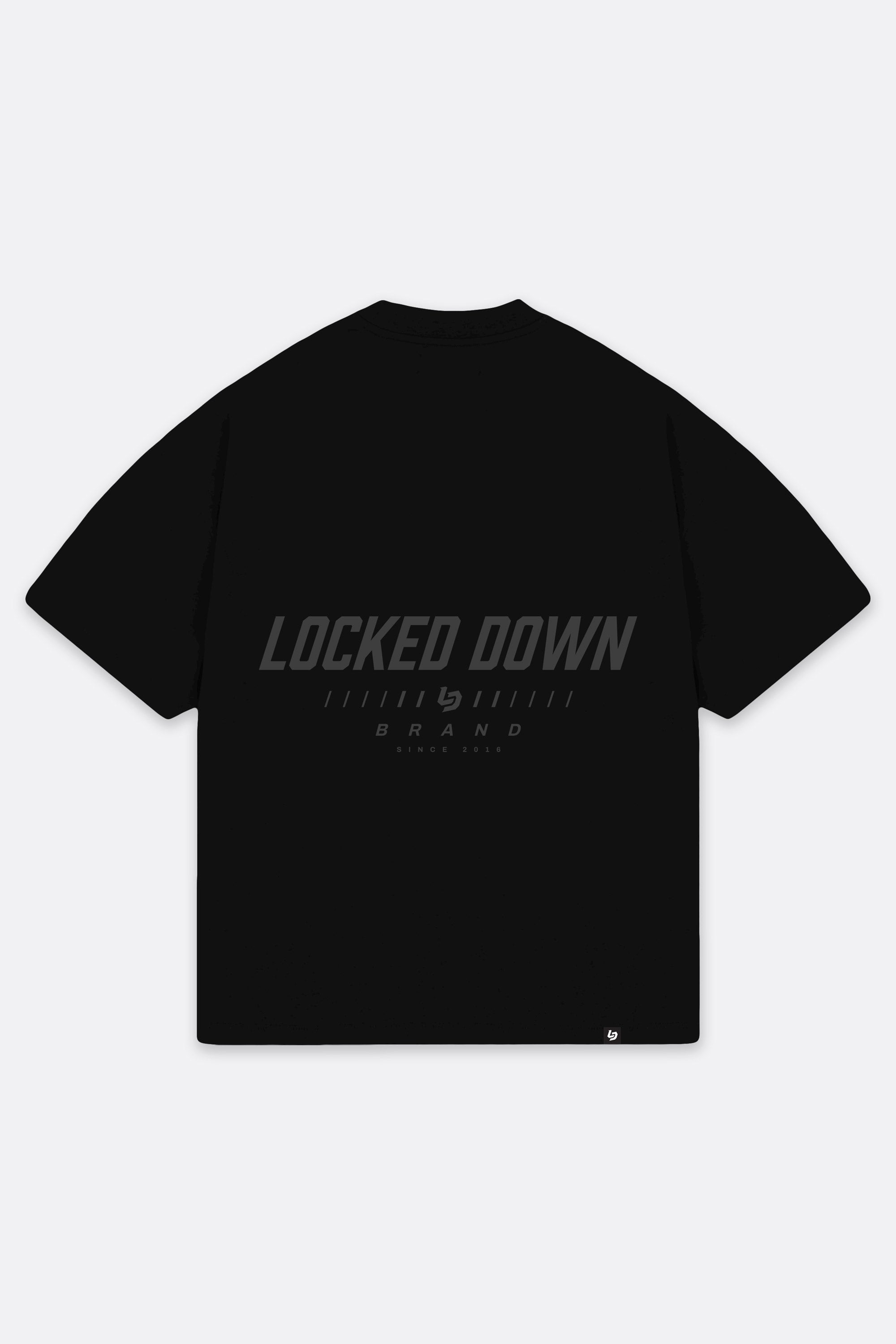 Locked Down Brands Premium Oversized Core Tee - Black