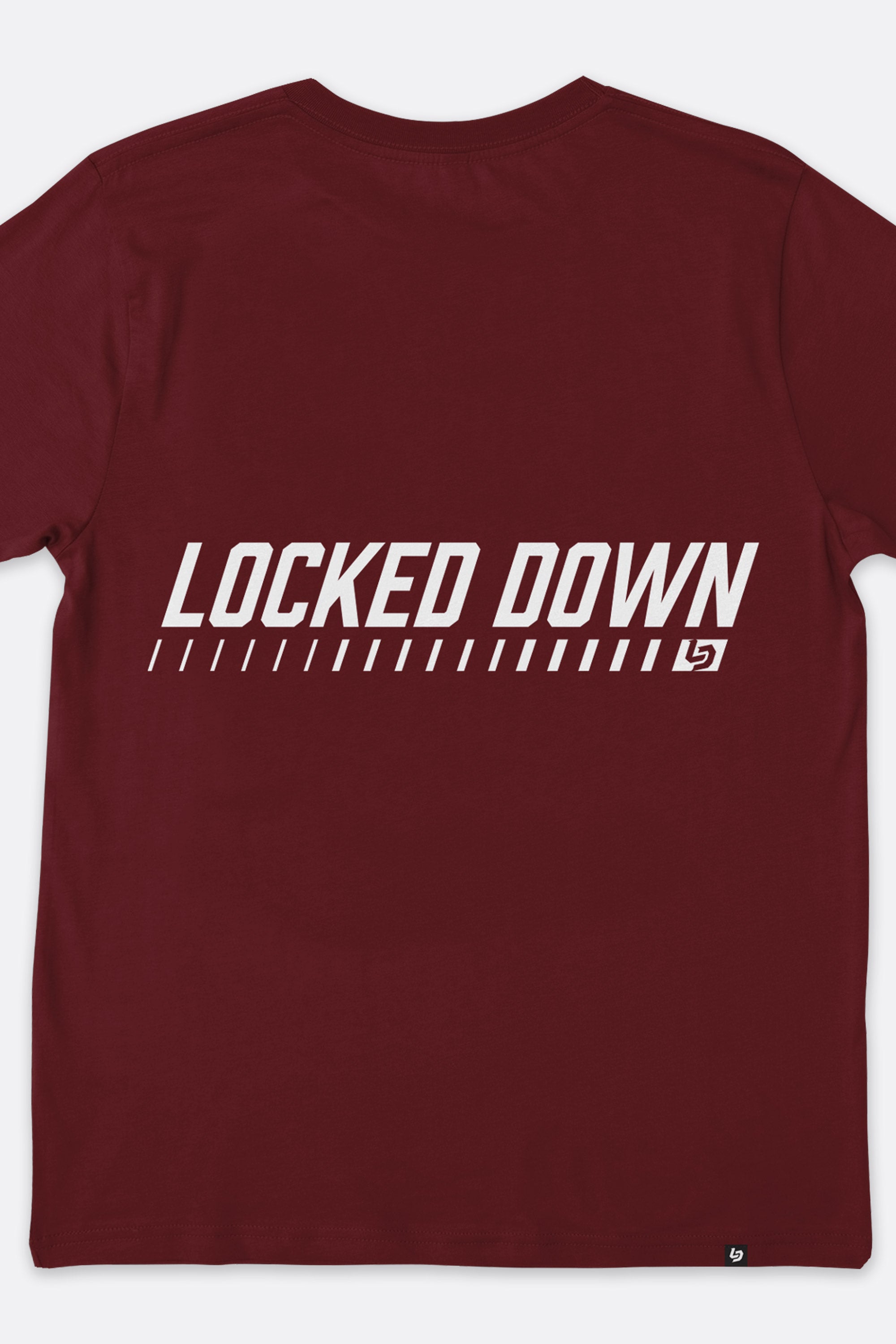 Locked Down Brands Premium Box Fit Core Tee - Maroon