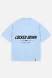 Locked Down Brands Premium Oversized Core Tee - Pale Blue