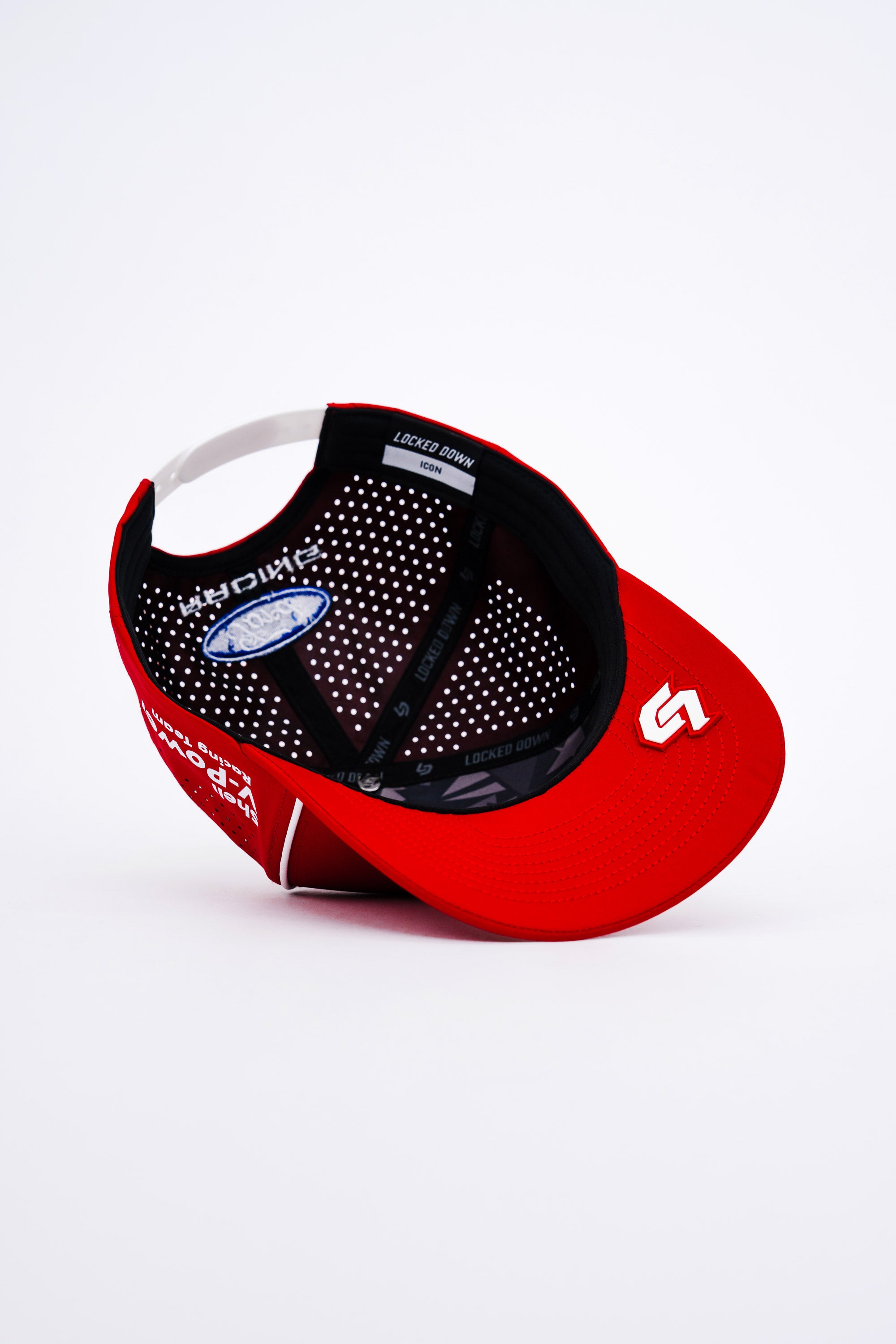Locked Down Brands Premium Water Resistant ICON Snapback in Collaboration with Dick Johnson Racing's Shell V Power.
