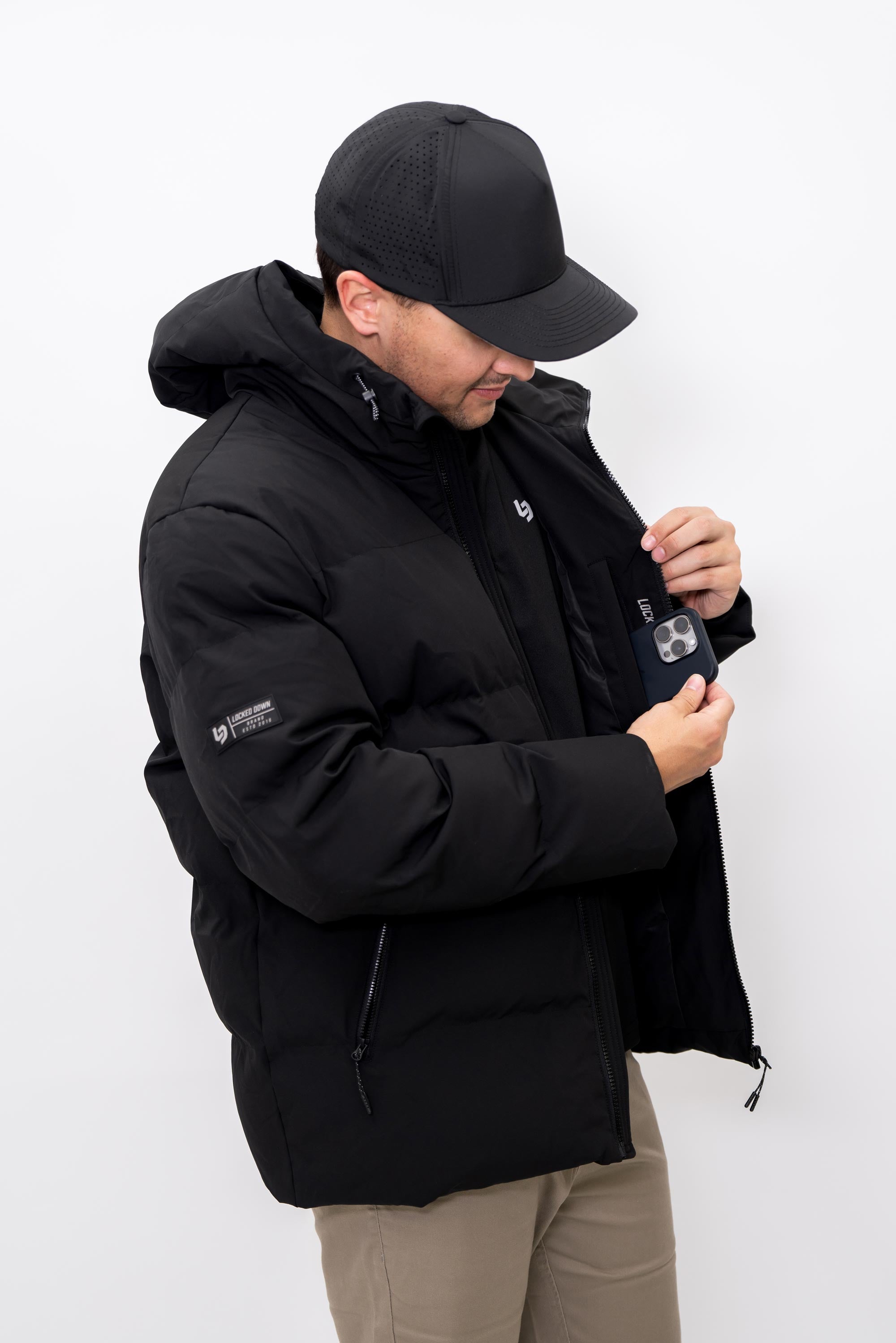 Locked Down Brands Premium Draft Puffer Jacket 