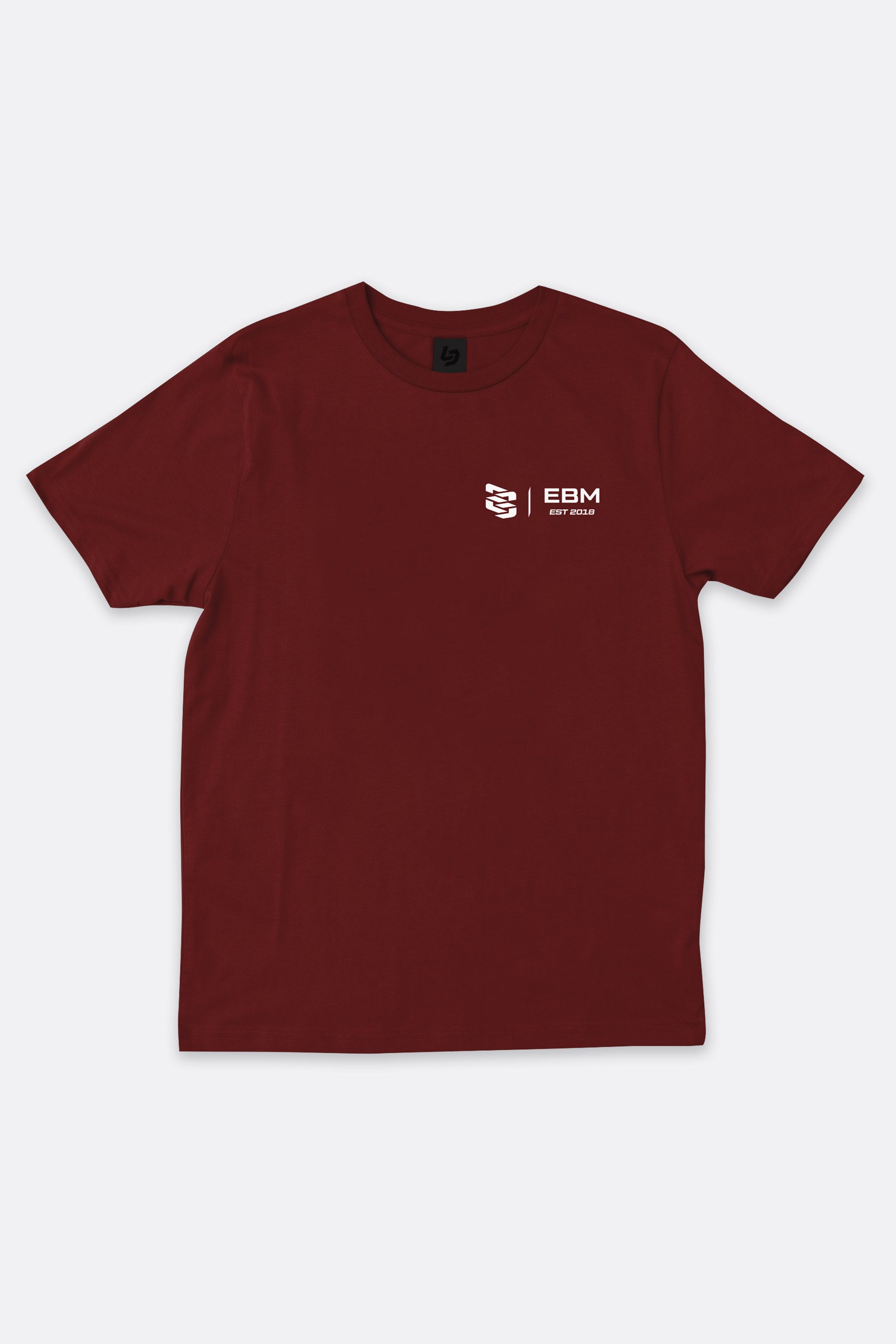 Locked Down Brands Premium Cotton Racing Division T-Shirt in Collaboration with Earl Bamber Motorsport - Maroon