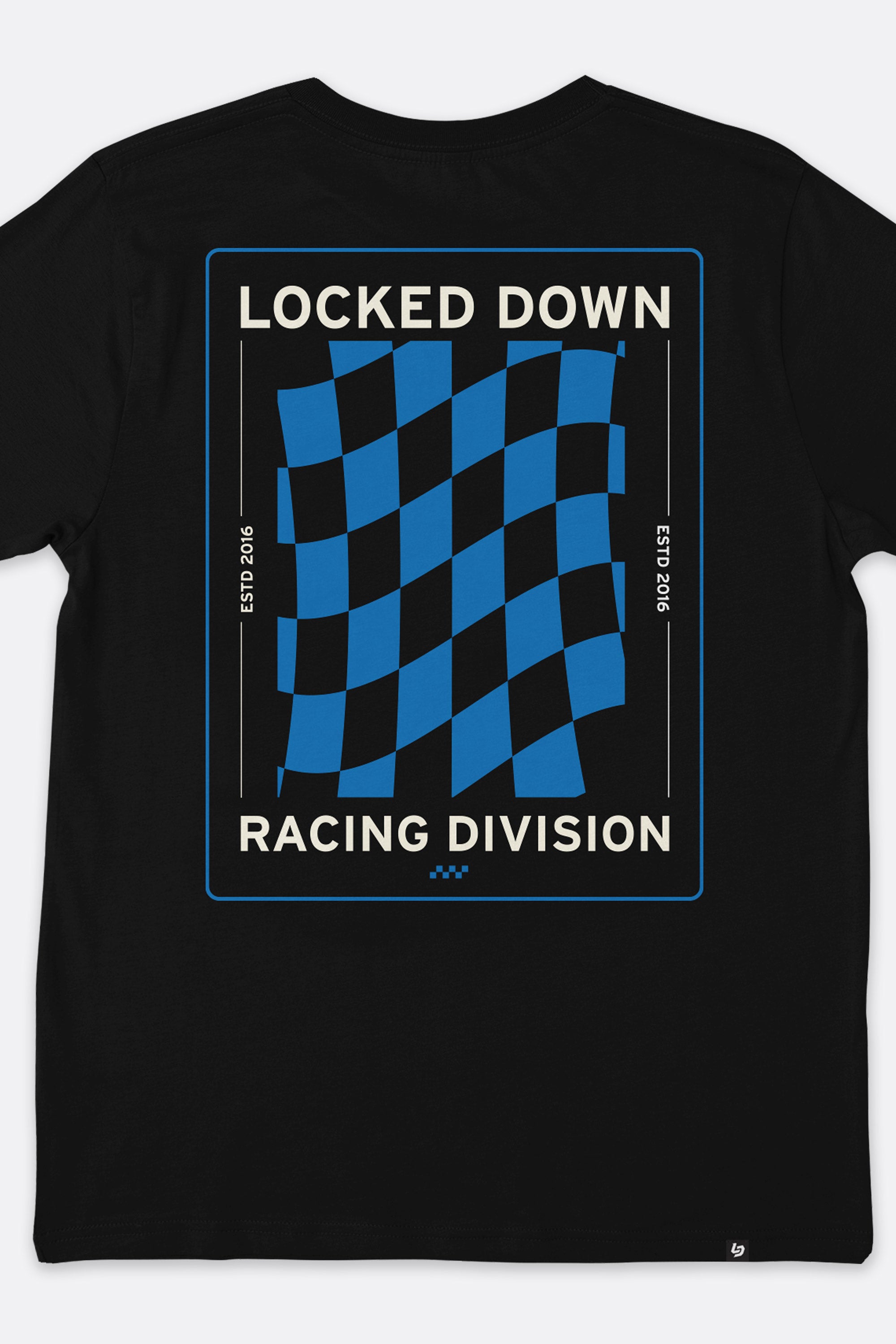 Locked Down Brands Premium Box Fit Flagged Tee - Black