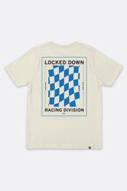 Locked Down Brands Premium Box Fit Flagged Tee - Off White