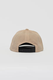 Locked Down Brands Premium Water Resistant Flex ICON Snapback - Sand | Back View