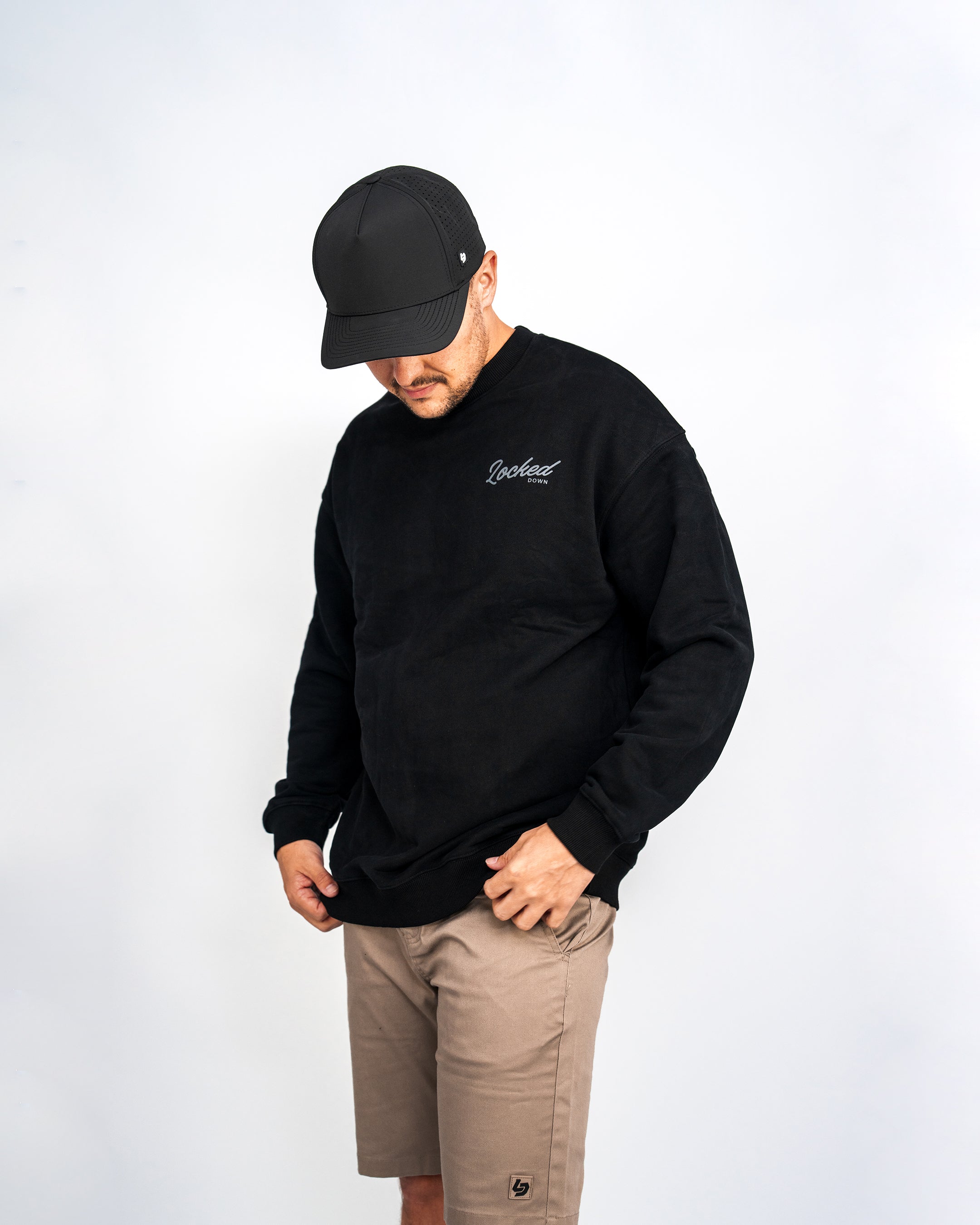 Locked Down Brands Premium Flow Crewneck Tee - Black