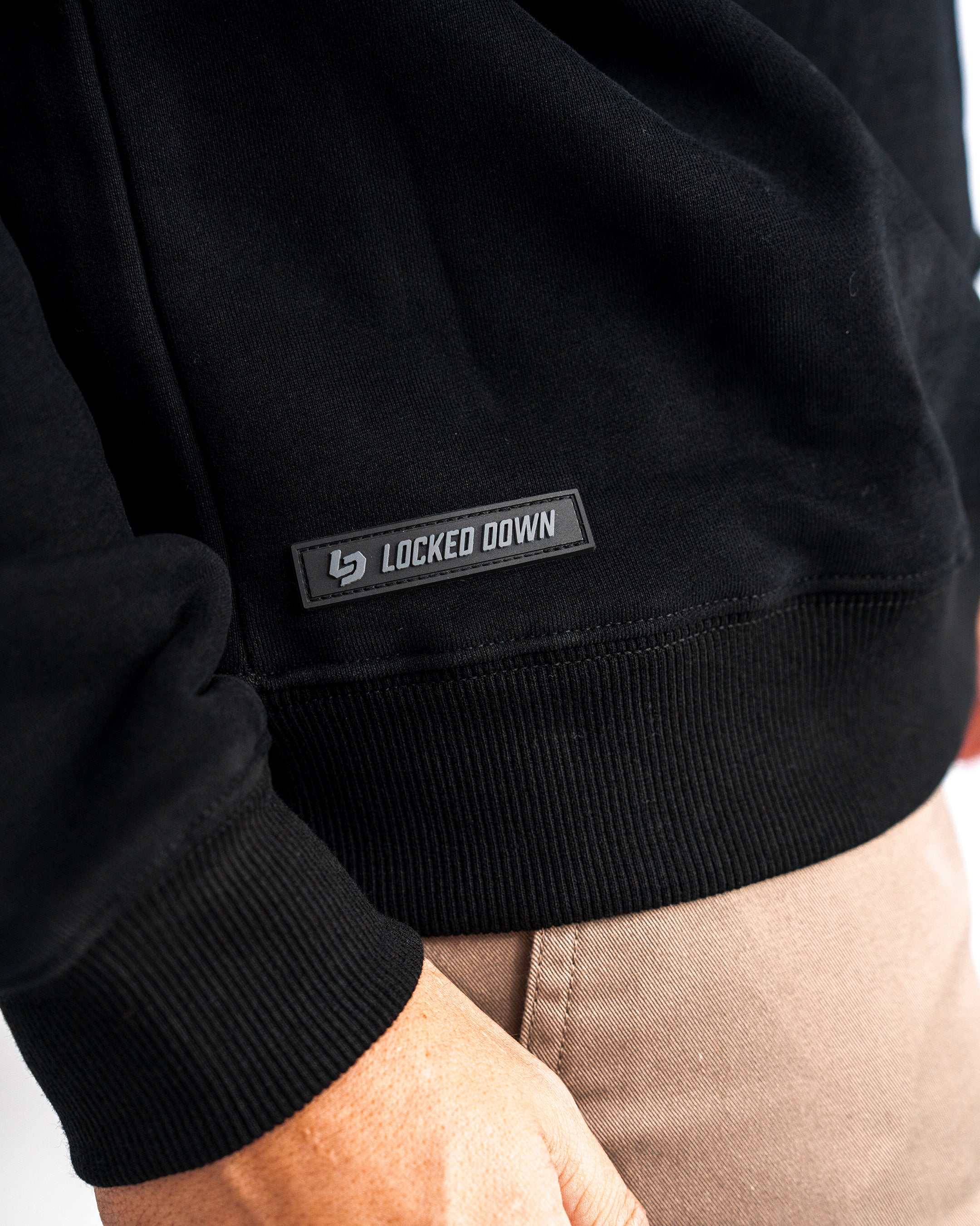 Locked Down Brands Premium Flow Crewneck Tee - Black