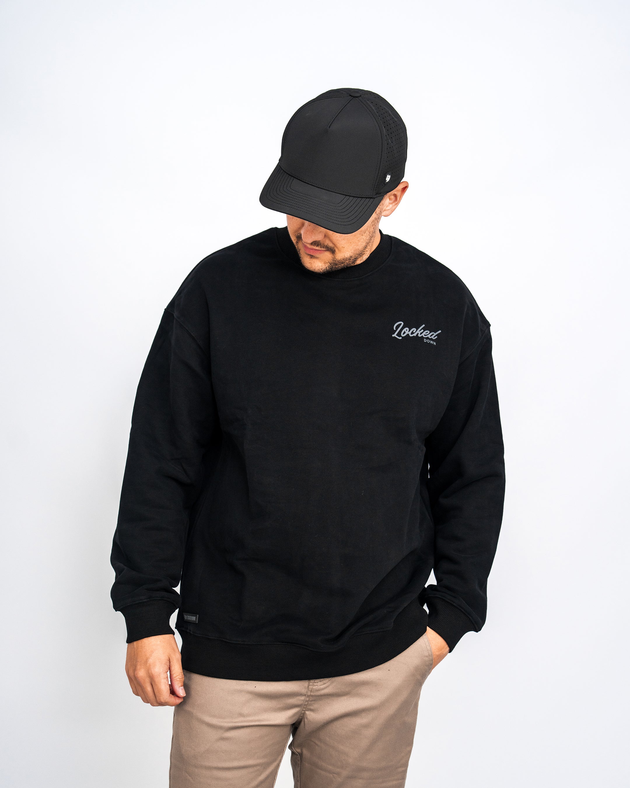 Locked Down Brands Premium Flow Crewneck Tee - Black