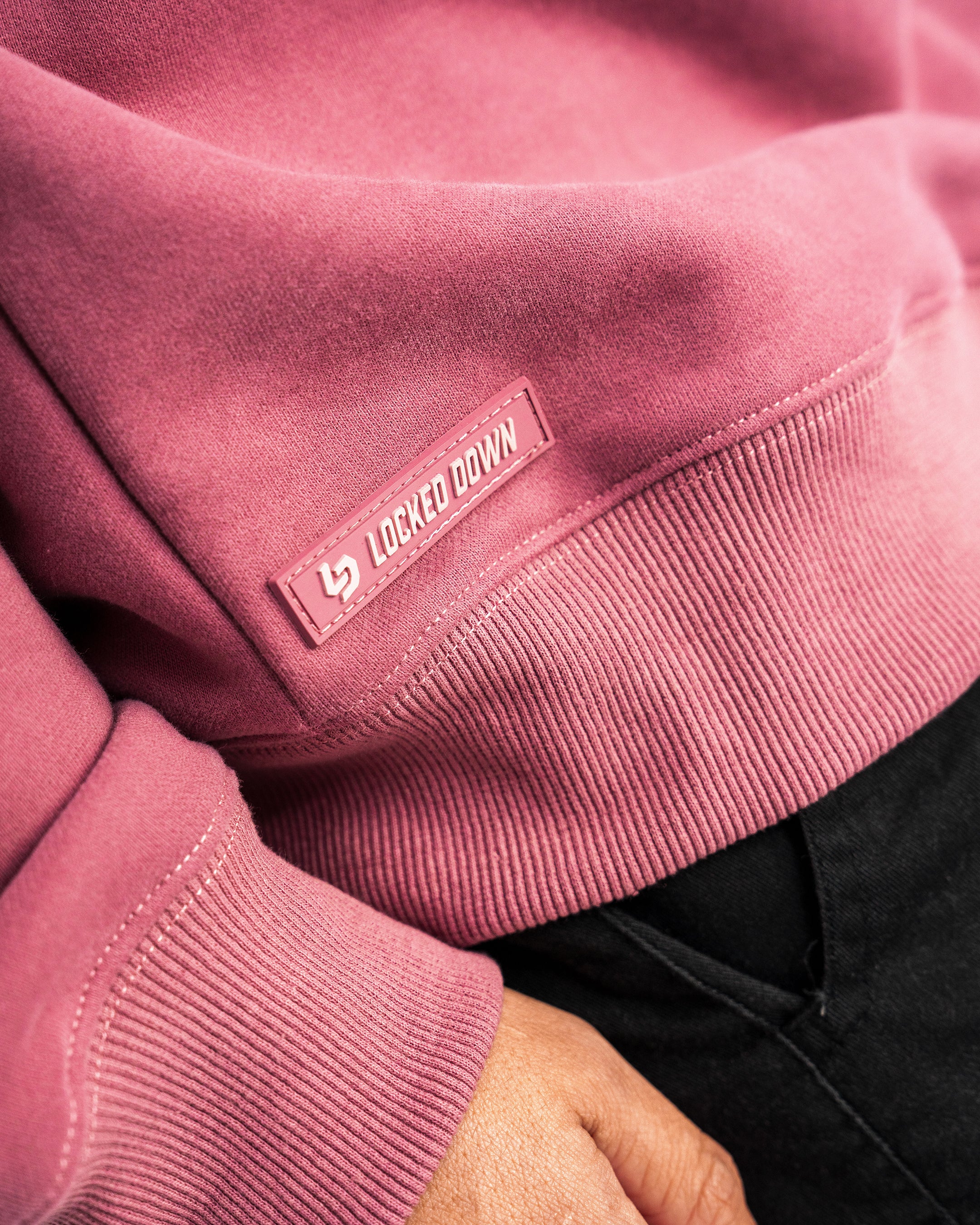 Locked Down Brands Premium Flow Crewneck Tee - Faded Wine