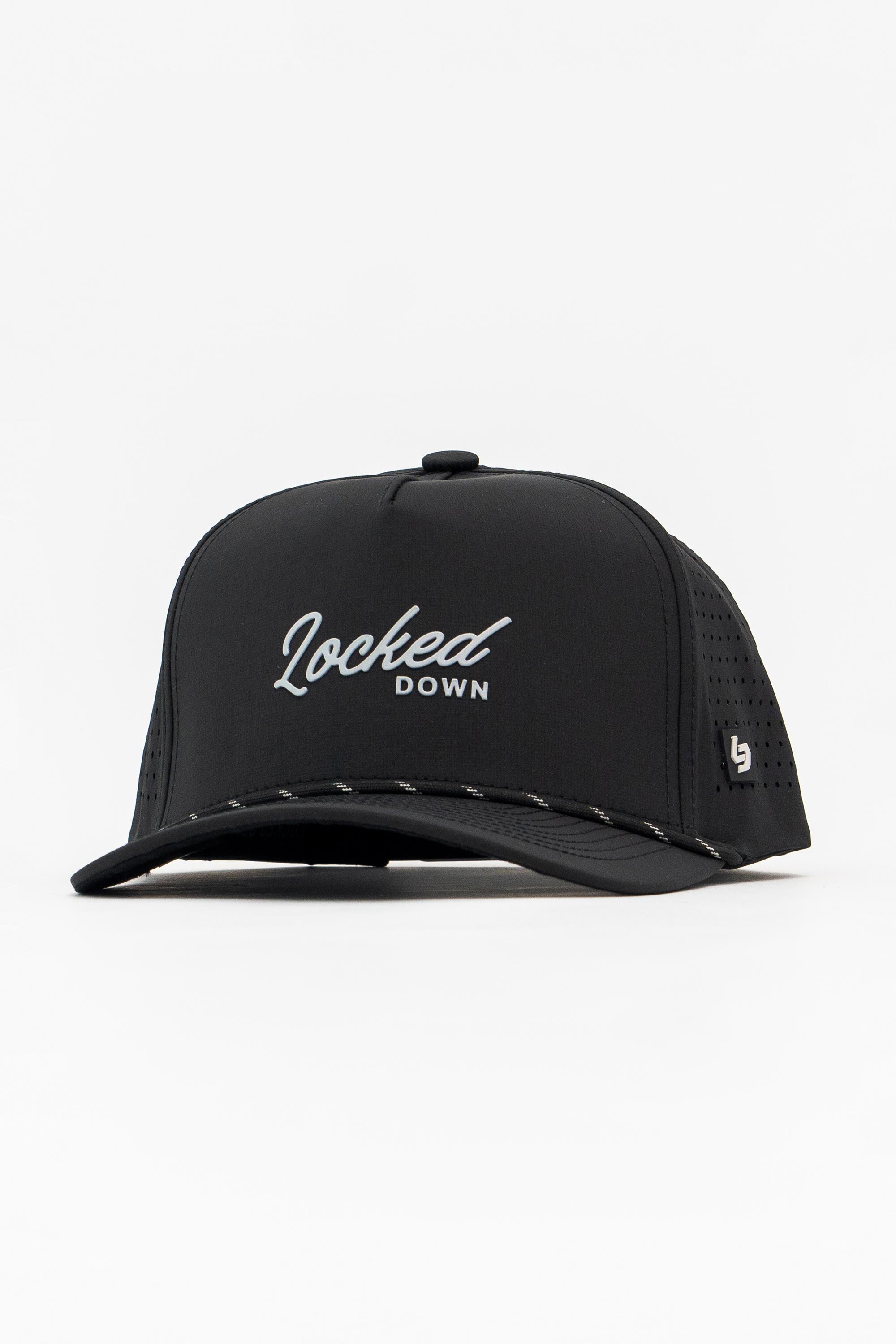 Locked Down Brands Premium Water Resistant Flow ICON Snapback - Blackout