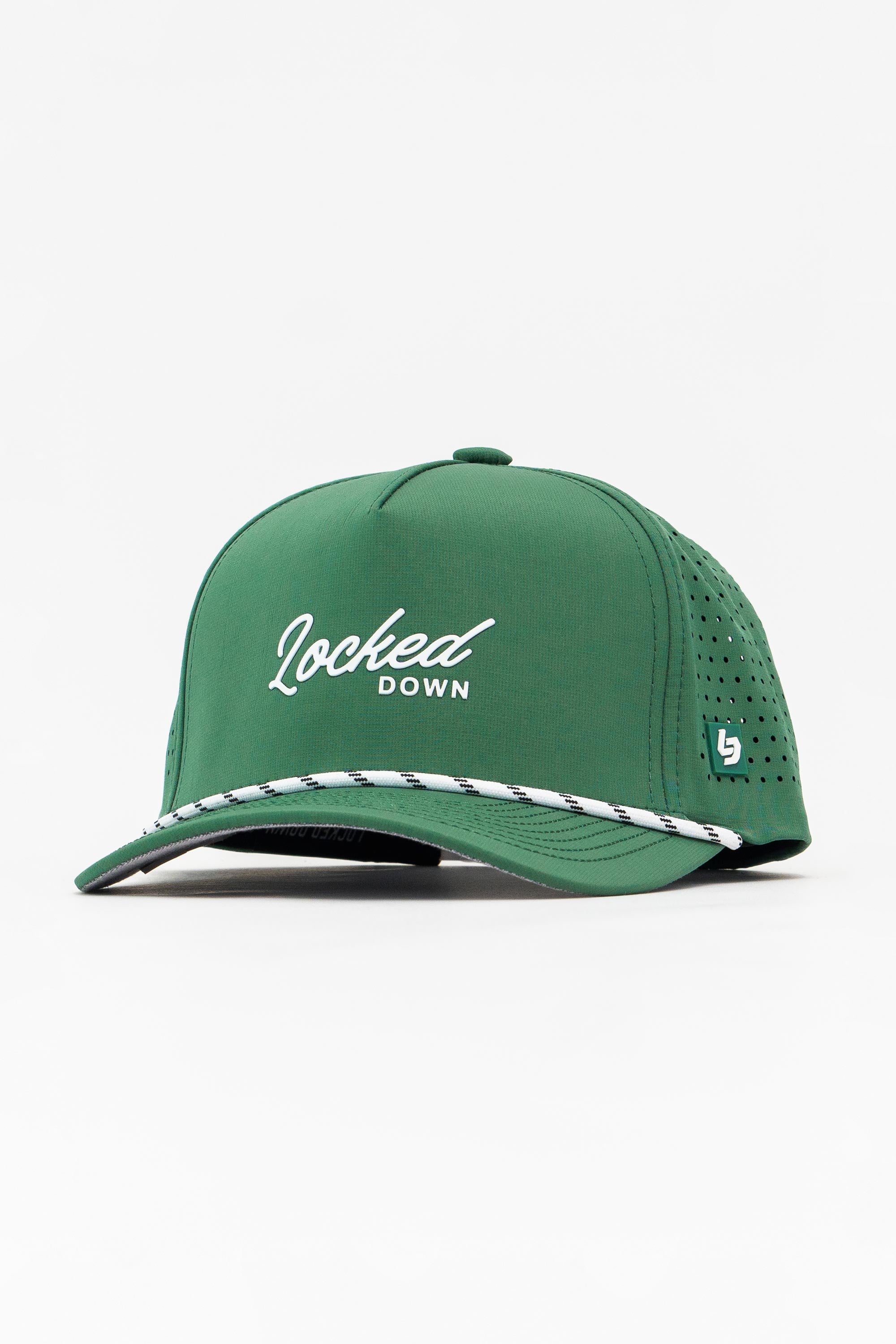 Locked Down Brands Premium Water Resistant Flow ICON Snapback - Green