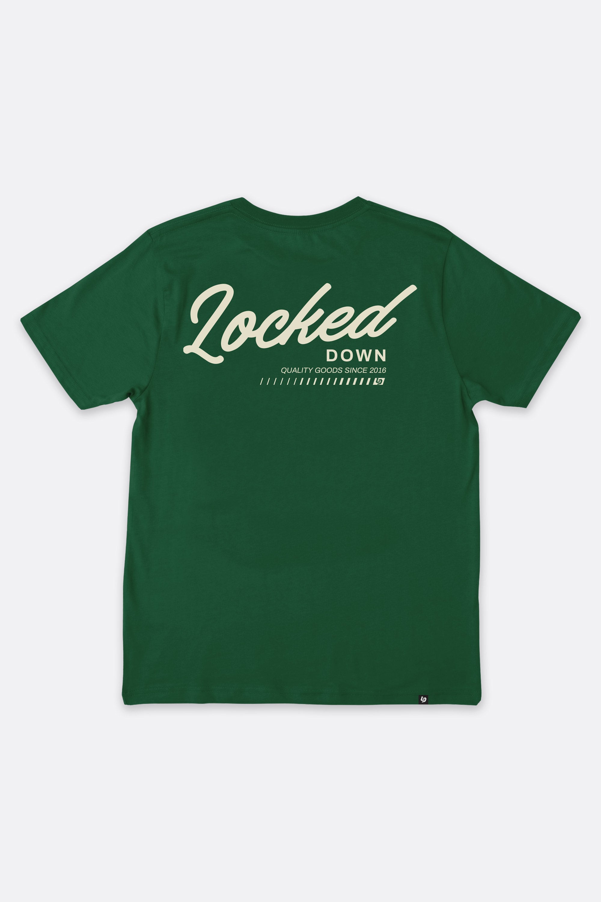 Locked Down Brands Premium Cotton Flow T-Shirt - Forrest Green