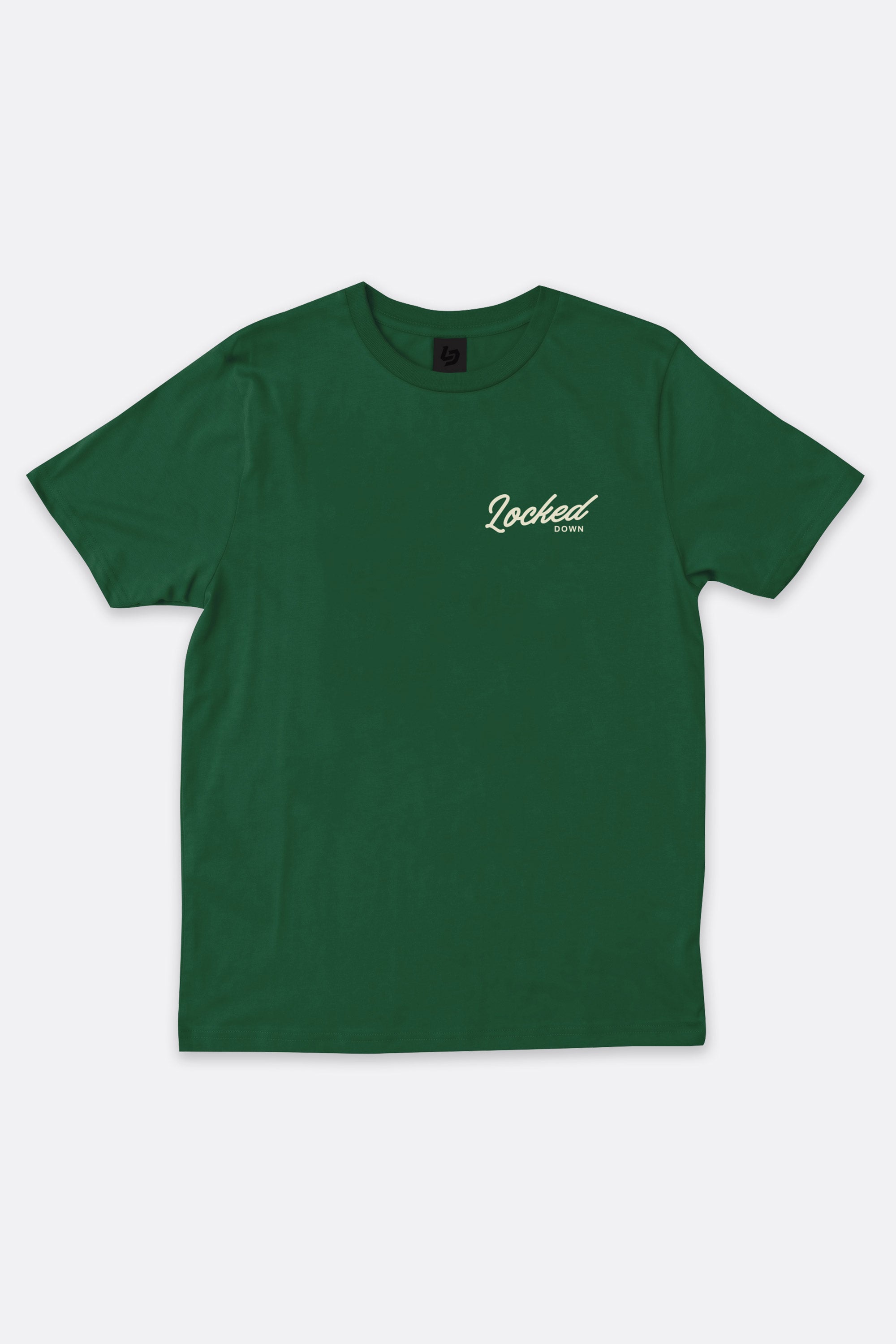 Locked Down Brands Premium Cotton Flow T-Shirt - Forrest Green