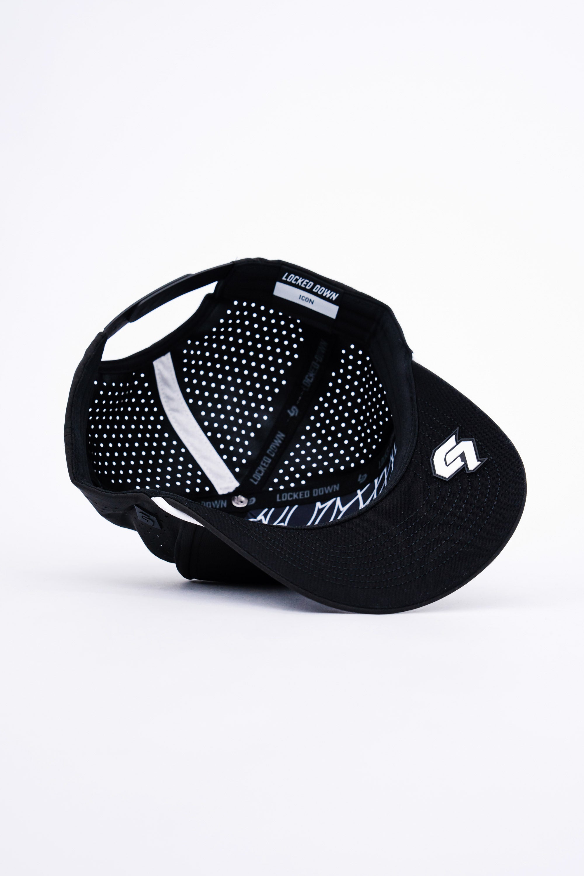 Locked Down Brands Premium Water Resistant ICON Arrow Snapback - Black