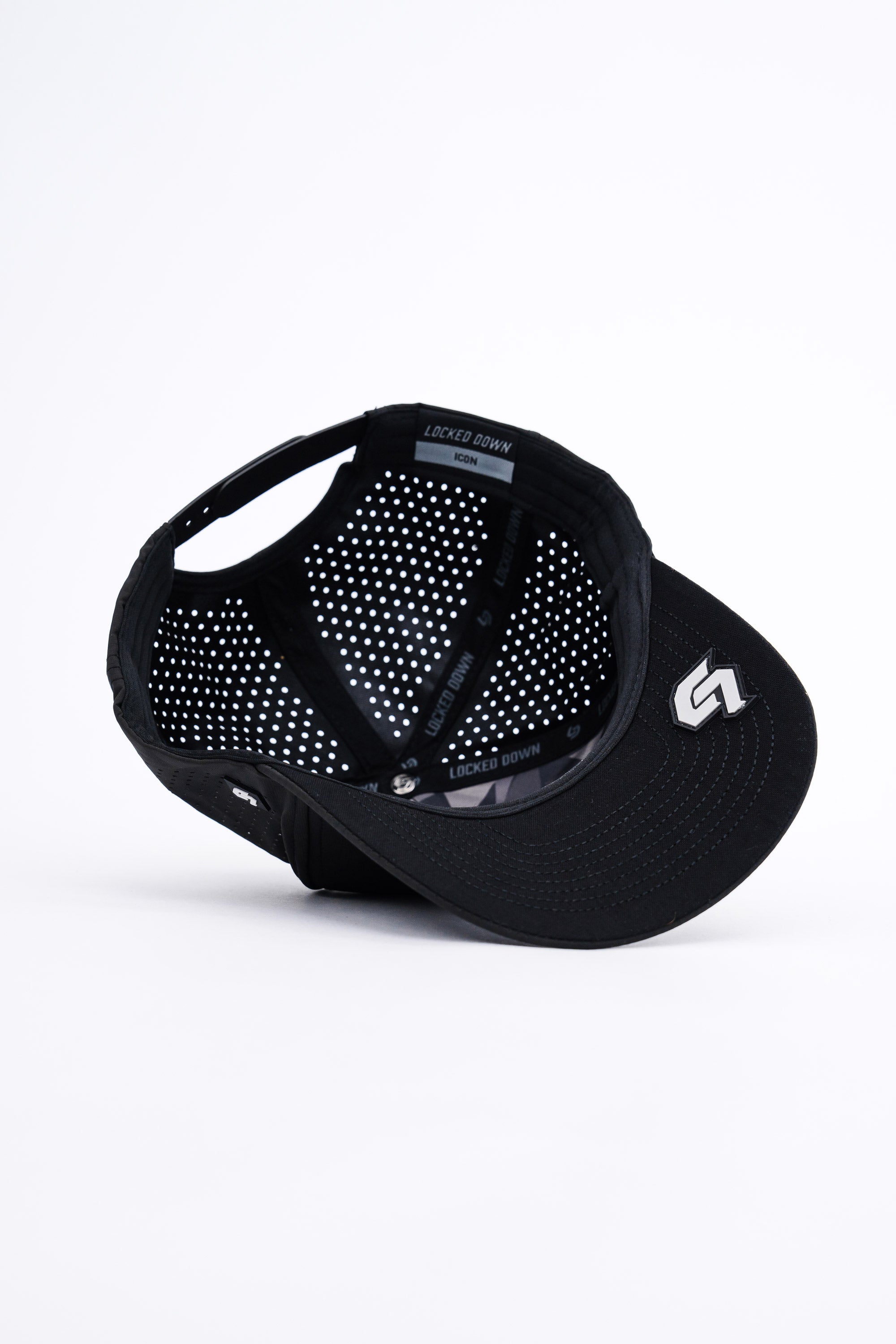 Locked Down Brands Premium Water Resistant ICON Blank Snapback - Blackout