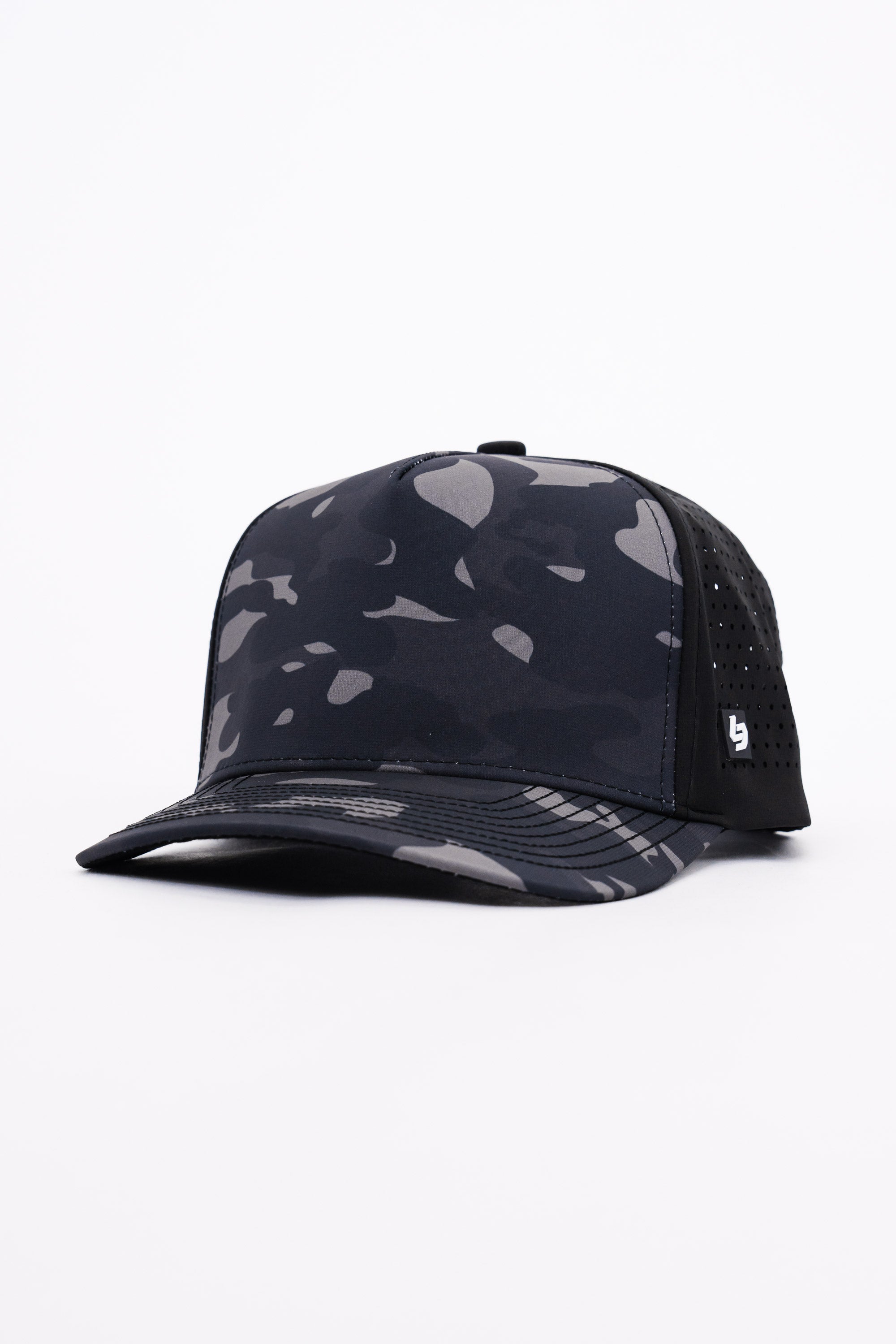 Locked Down Brands Premium Water Resistant ICON Blank Snapback - Black Camo