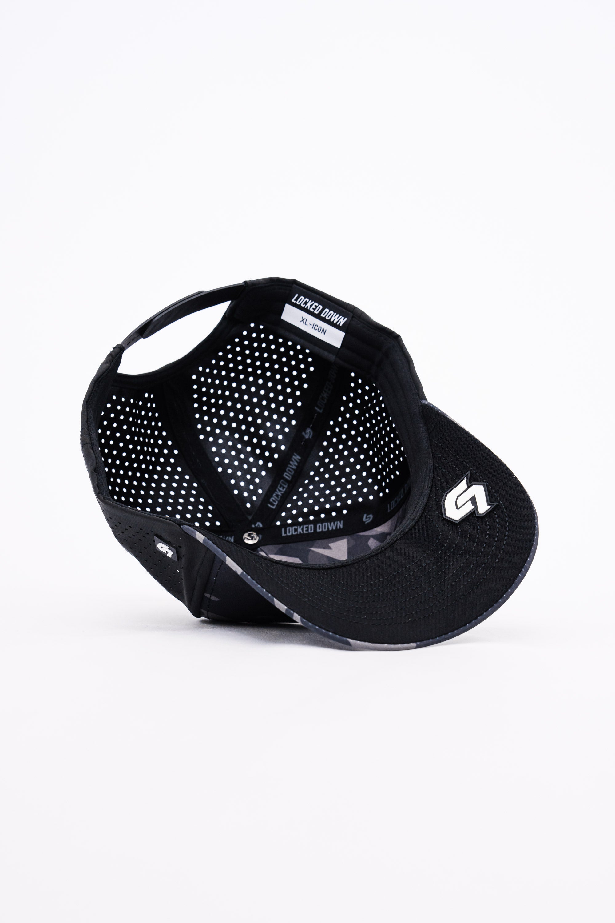 Locked Down Brands Premium Water Resistant ICON Blank Snapback - Black Camo