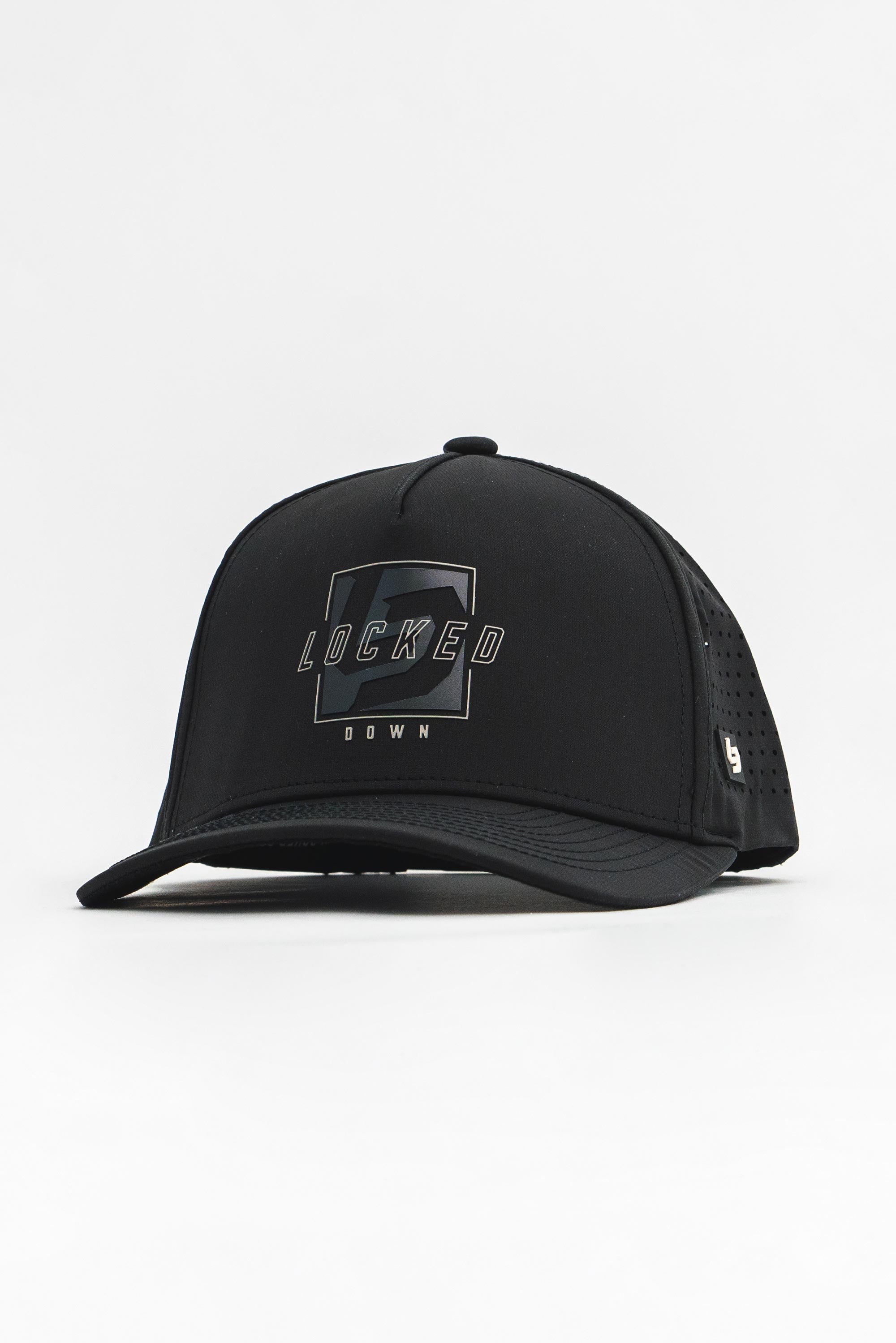 Locked Down Brands Premium Water Resistant Break ICON Snapback - Black