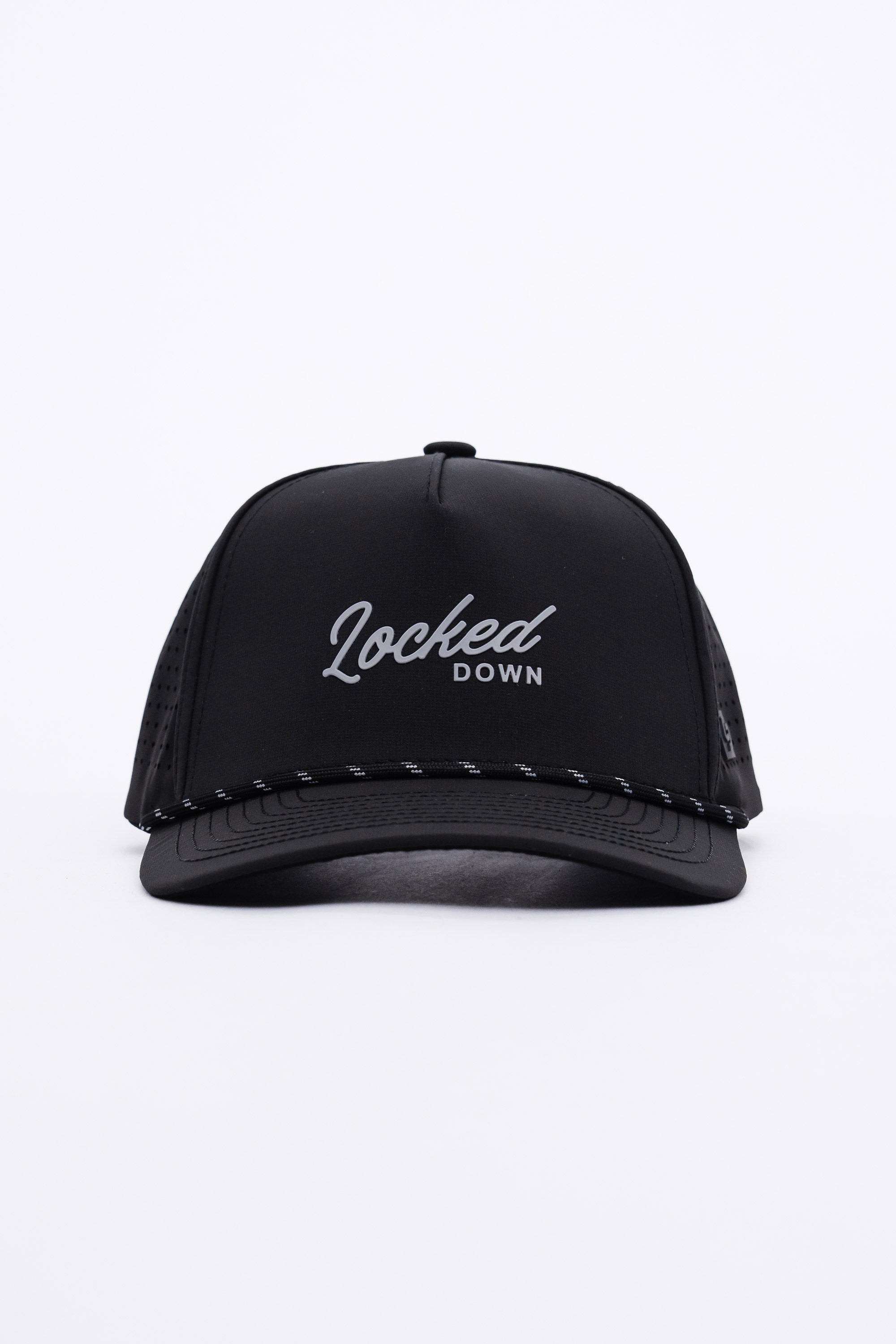 Locked Down Brands Premium Water Resistant Flow ICON Snapback - Blackout