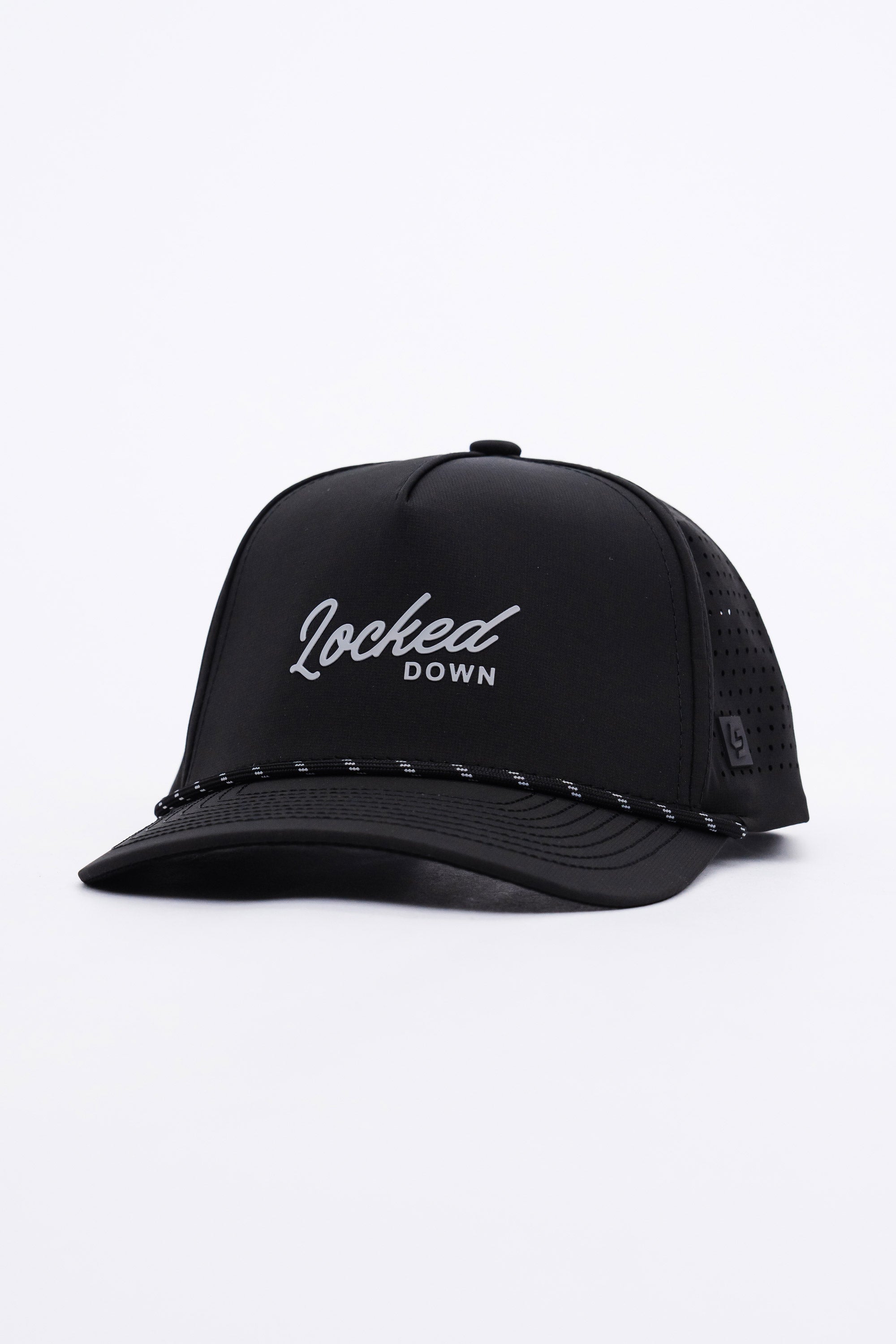 Locked Down Brands Premium Water Resistant Flow ICON Snapback - Blackout