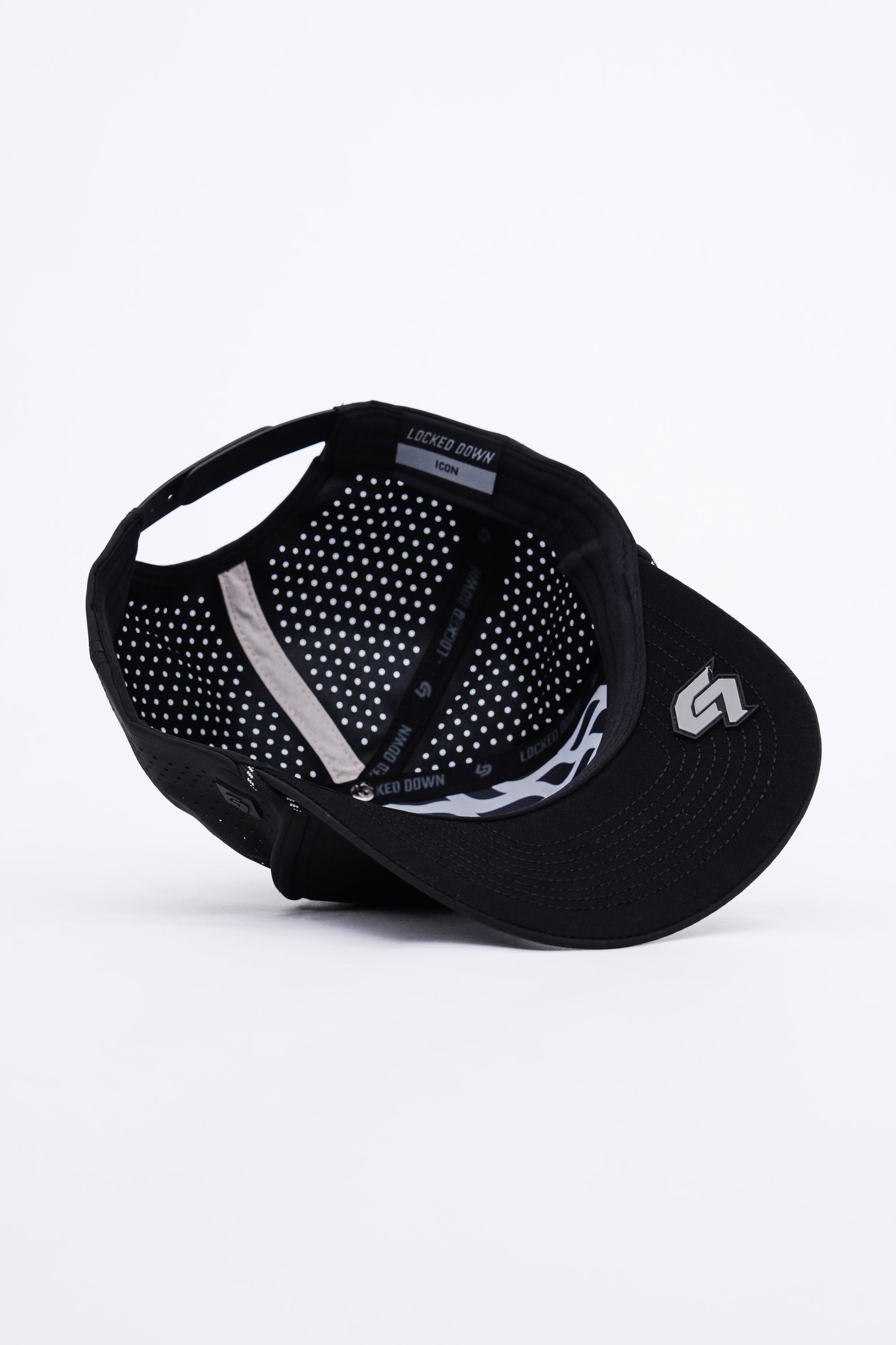 Locked Down Brands Premium Water Resistant Flow ICON Snapback - Blackout