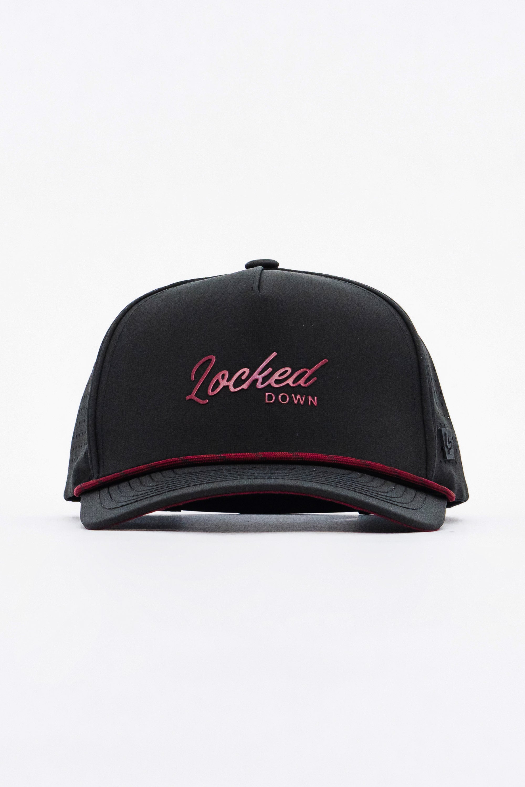 Locked Down Brands Premium Water Resistant Flow ICON Snapback - Black Volcano