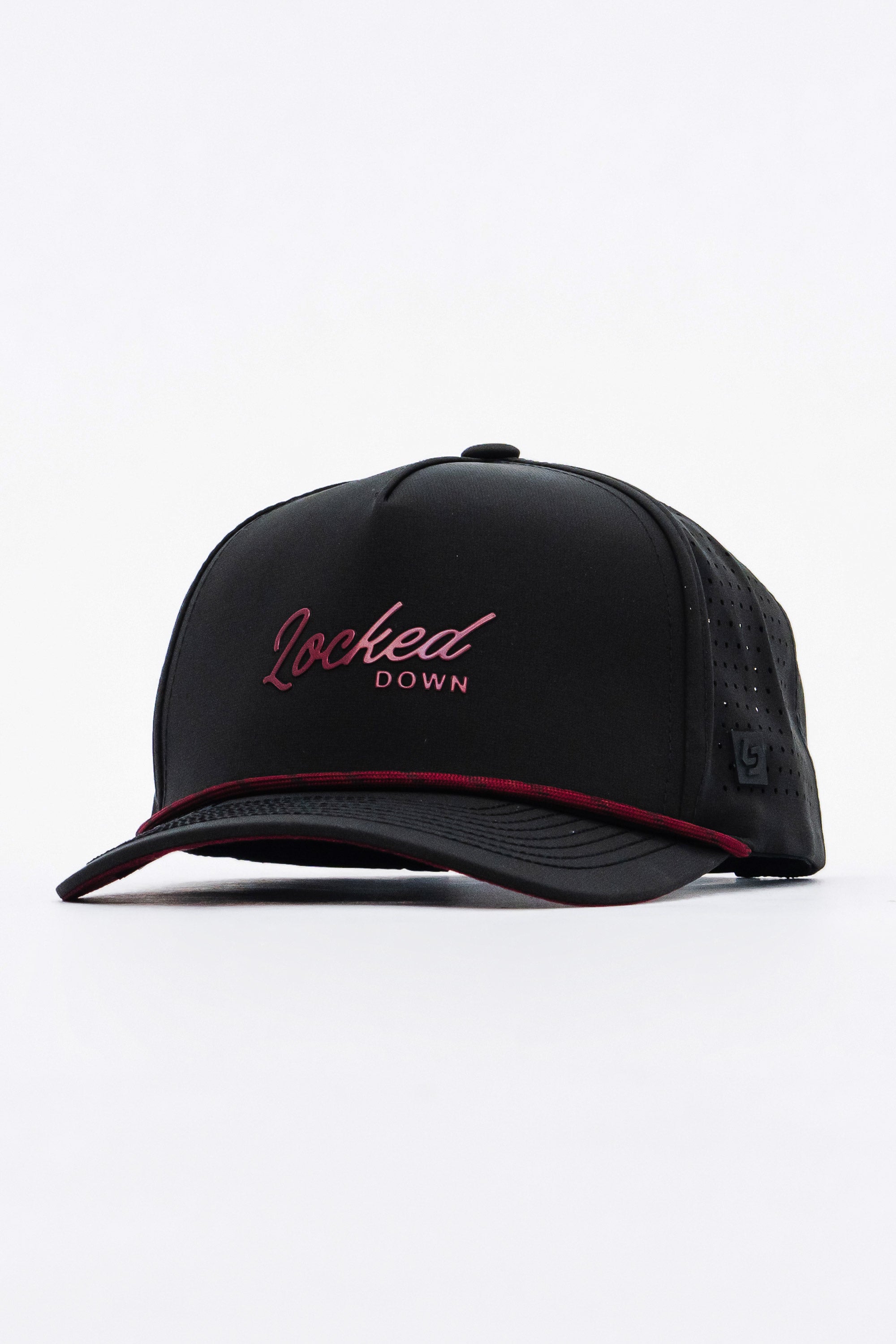 Locked Down Brands Premium Water Resistant Flow ICON Snapback - Black Volcano
