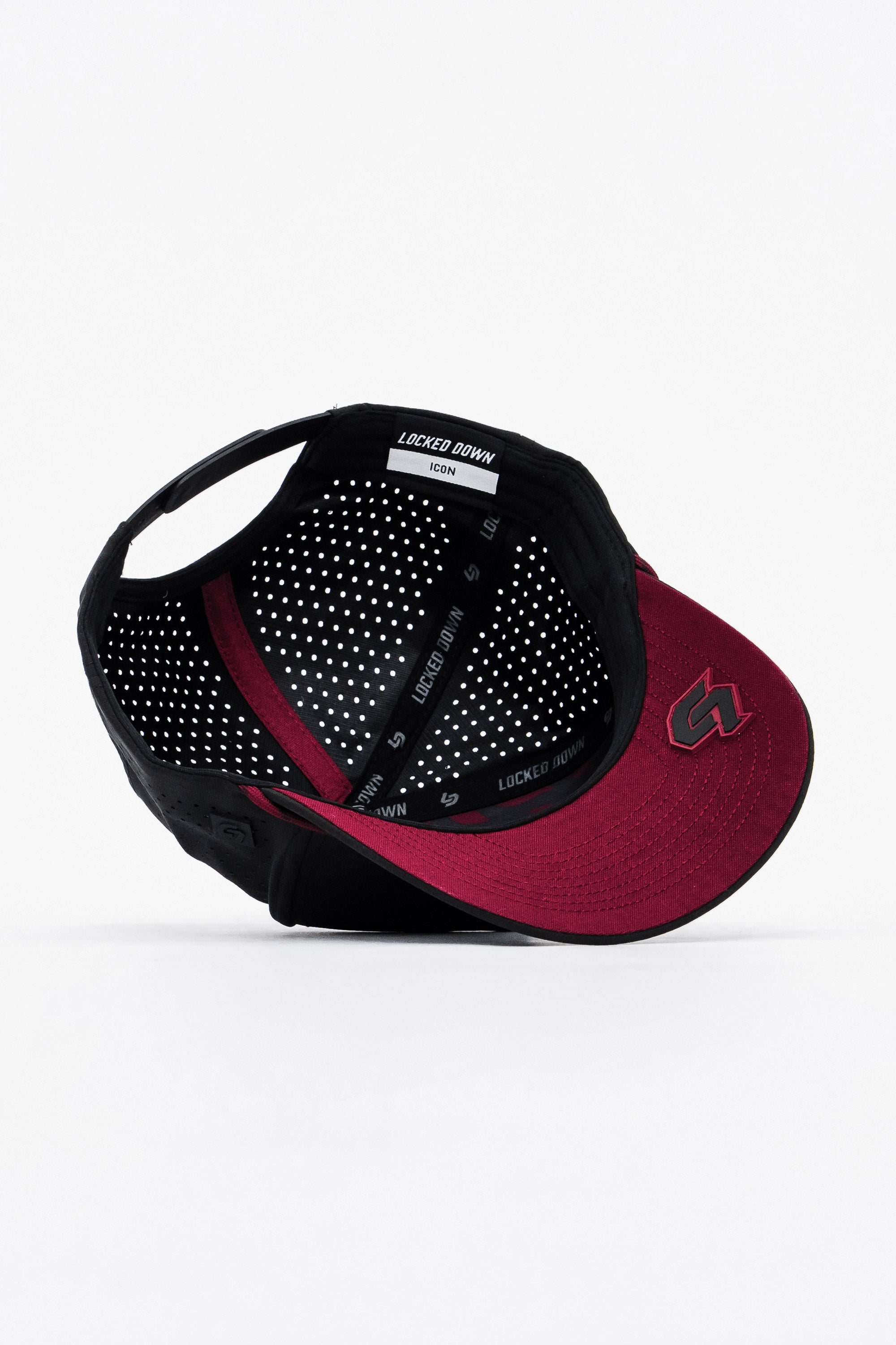 Locked Down Brands Premium Water Resistant Flow ICON Snapback - Black Volcano