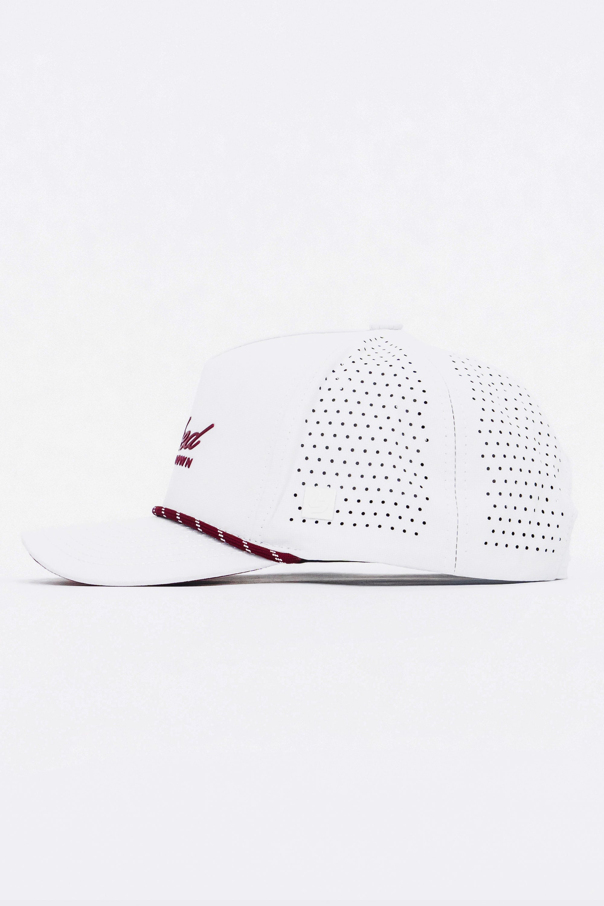Locked Down Brands Premium Water Resistant Flow ICON Snapback - White Volcano