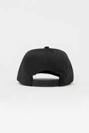 Locked Down Brands Premium Water Resistant Graphic ICON Snapback - Black | Back View