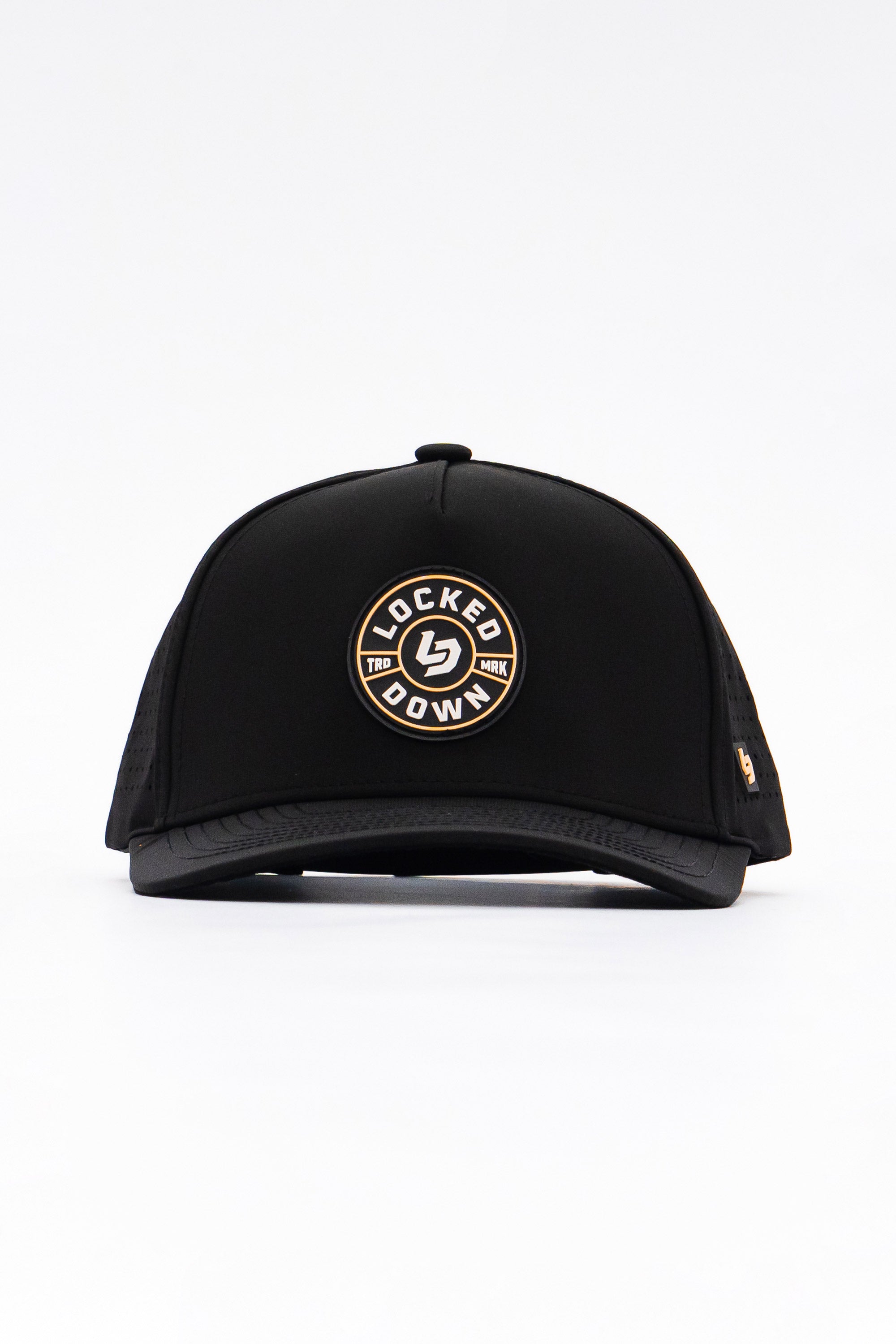 Locked Down Brands Premium Water Resistant ICON Impact Snapback - Black