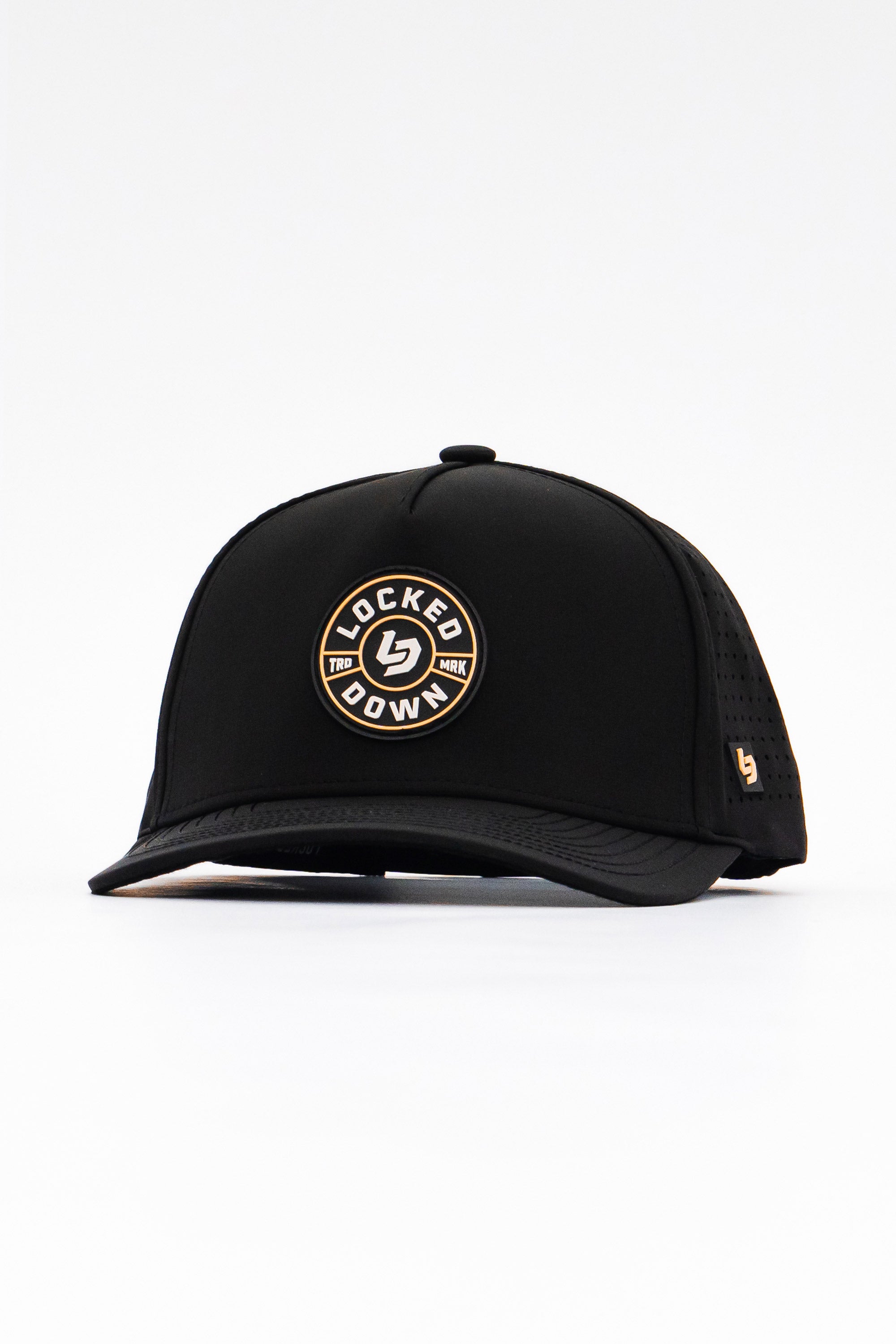 Locked Down Brands Premium Water Resistant ICON Impact Snapback - Black