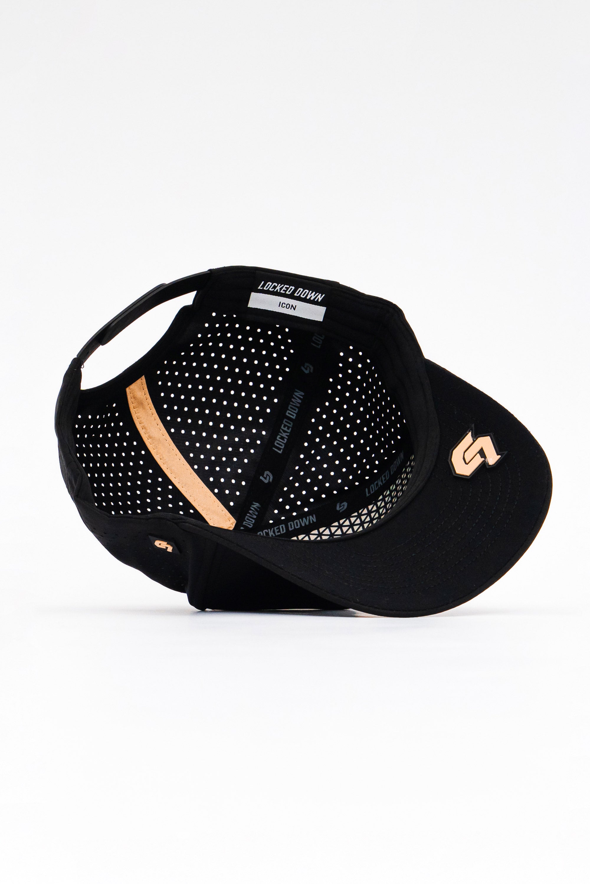 Locked Down Brands Premium Water Resistant ICON Impact Snapback - Black