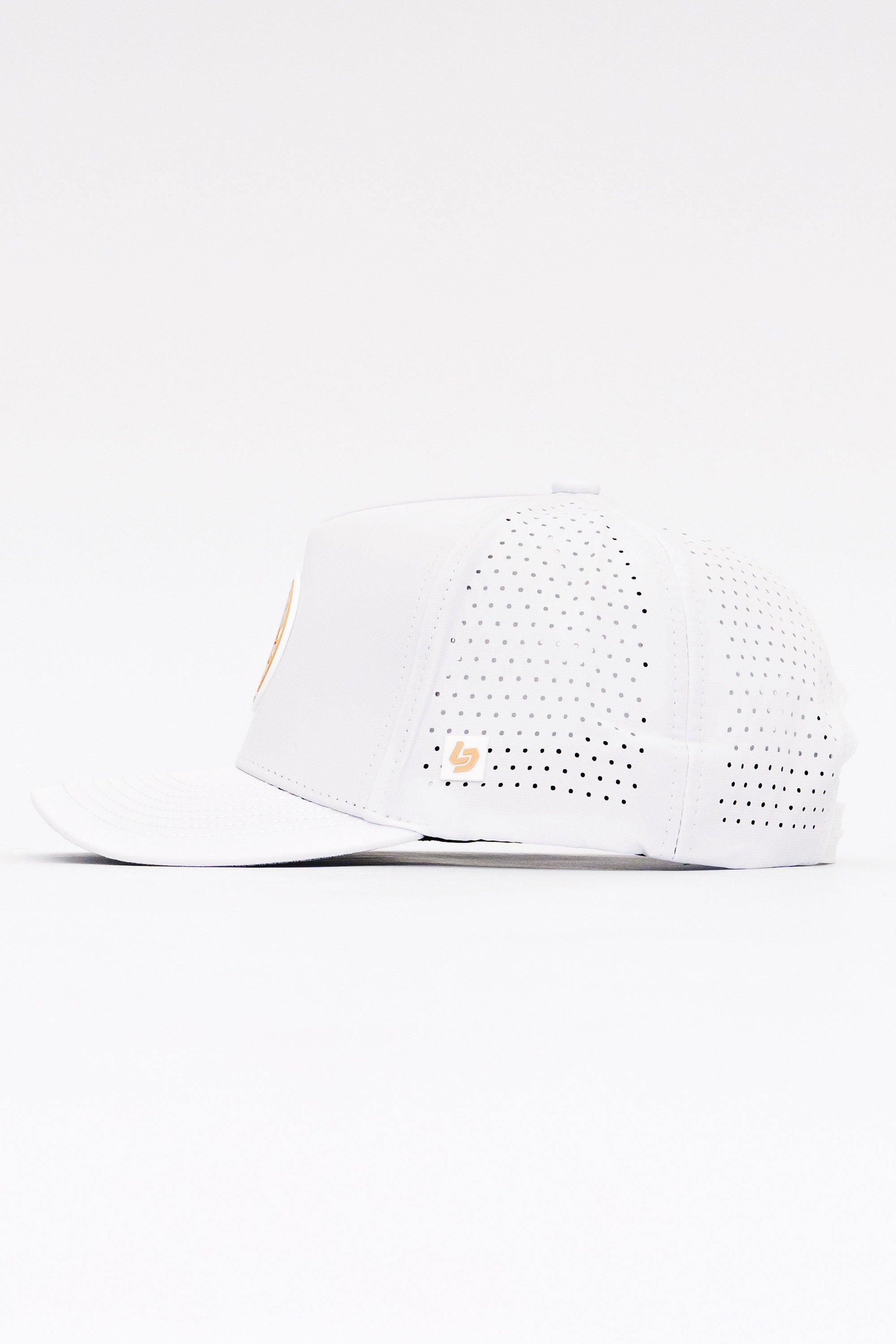 Locked Down Brands Premium Water Resistant ICON Impact Snapback - White