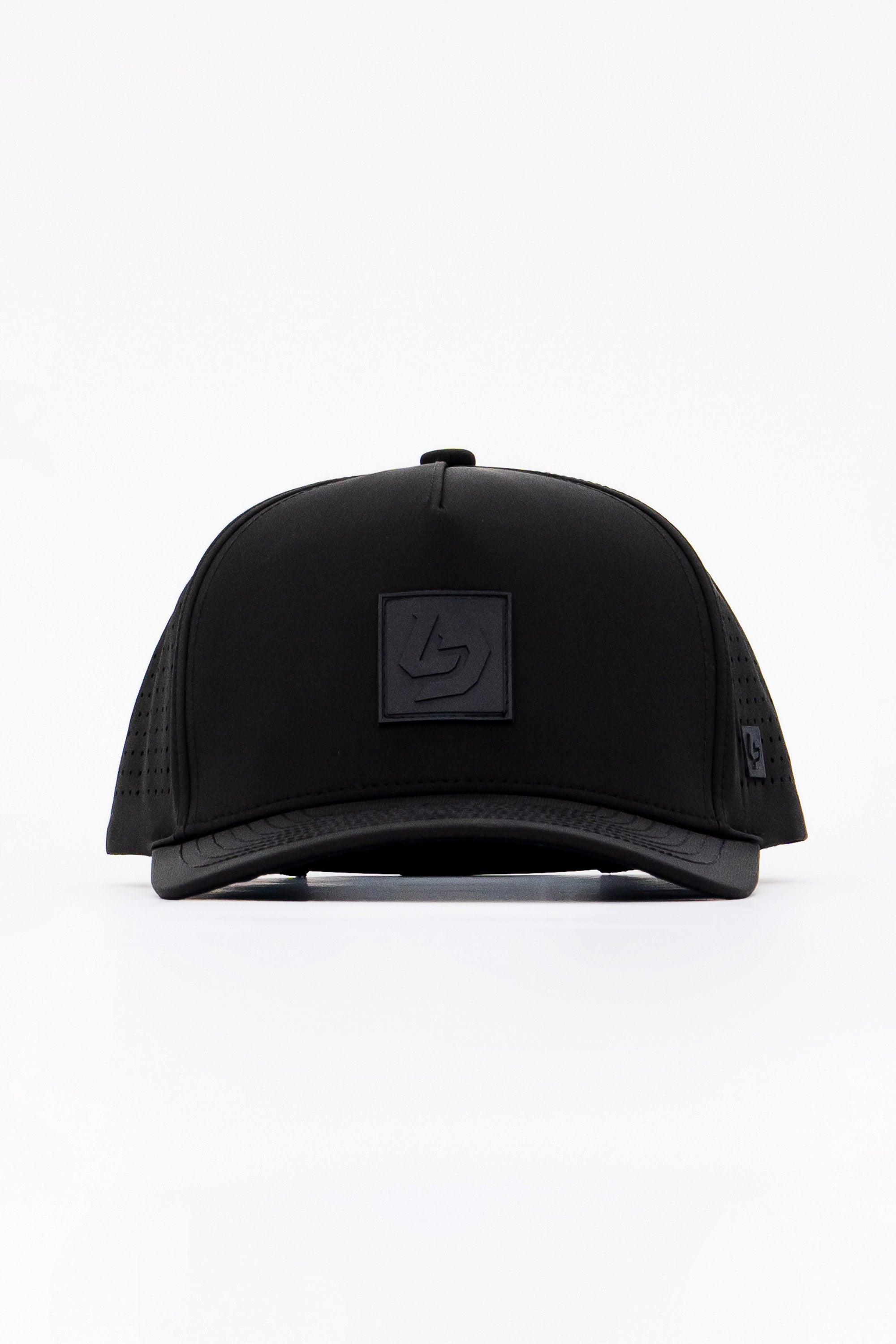 Locked Down Brands Premium Water Resistant ICON LD Snapback - Black/Black
