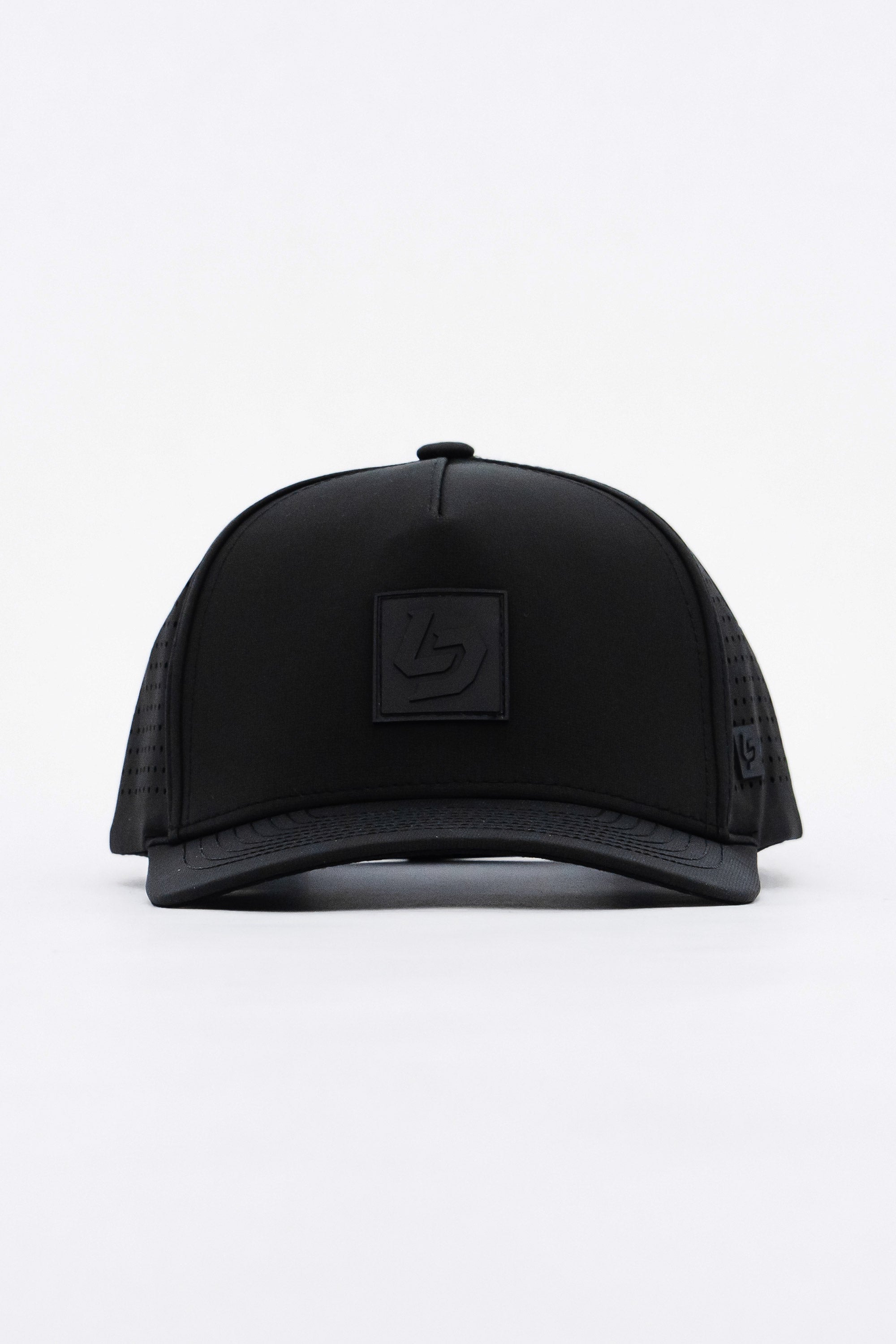 Locked Down Brands Premium Water Resistant ICON LD Snapback - Black/Black