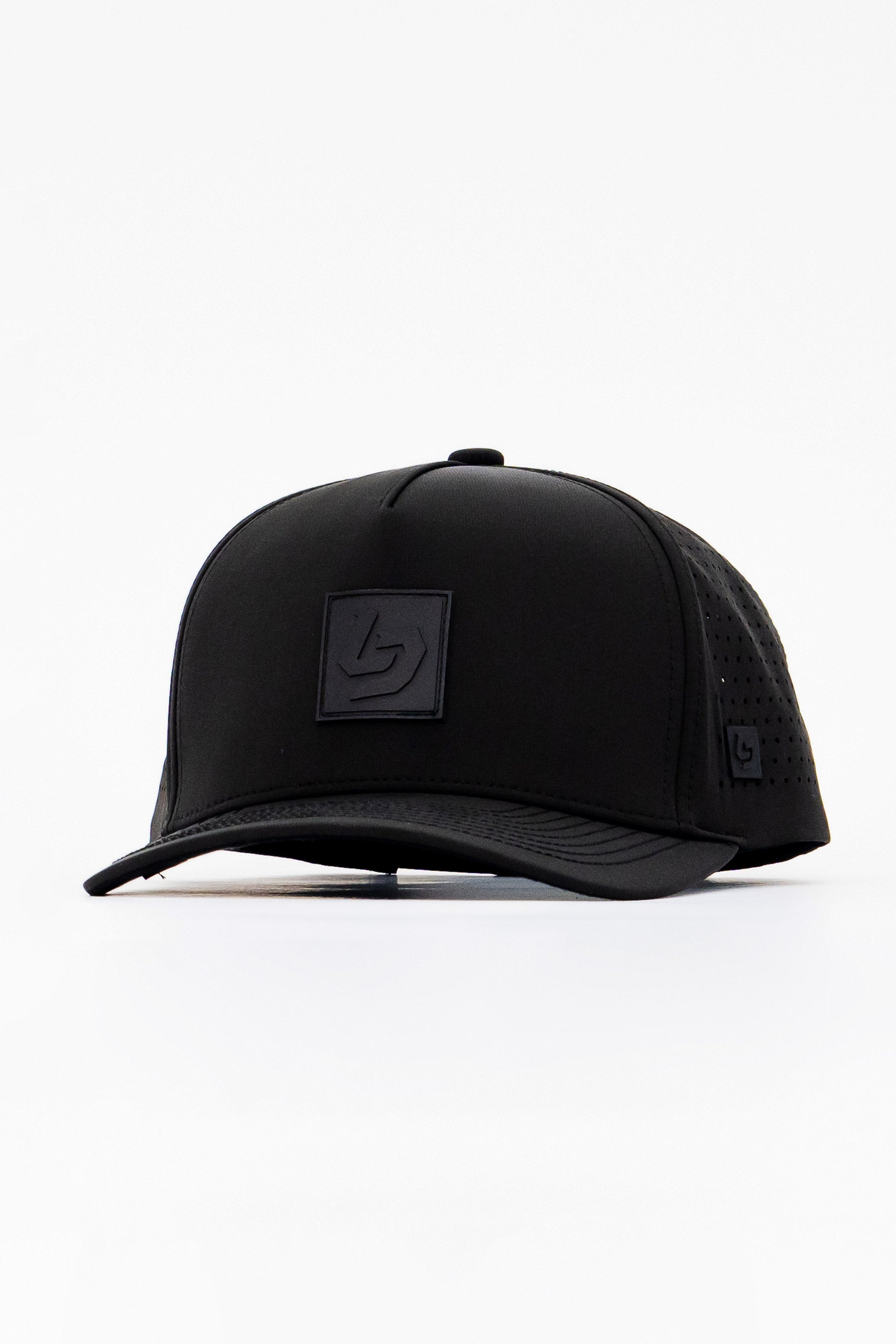 Locked Down Brands Premium Water Resistant ICON LD Snapback - Black/Black