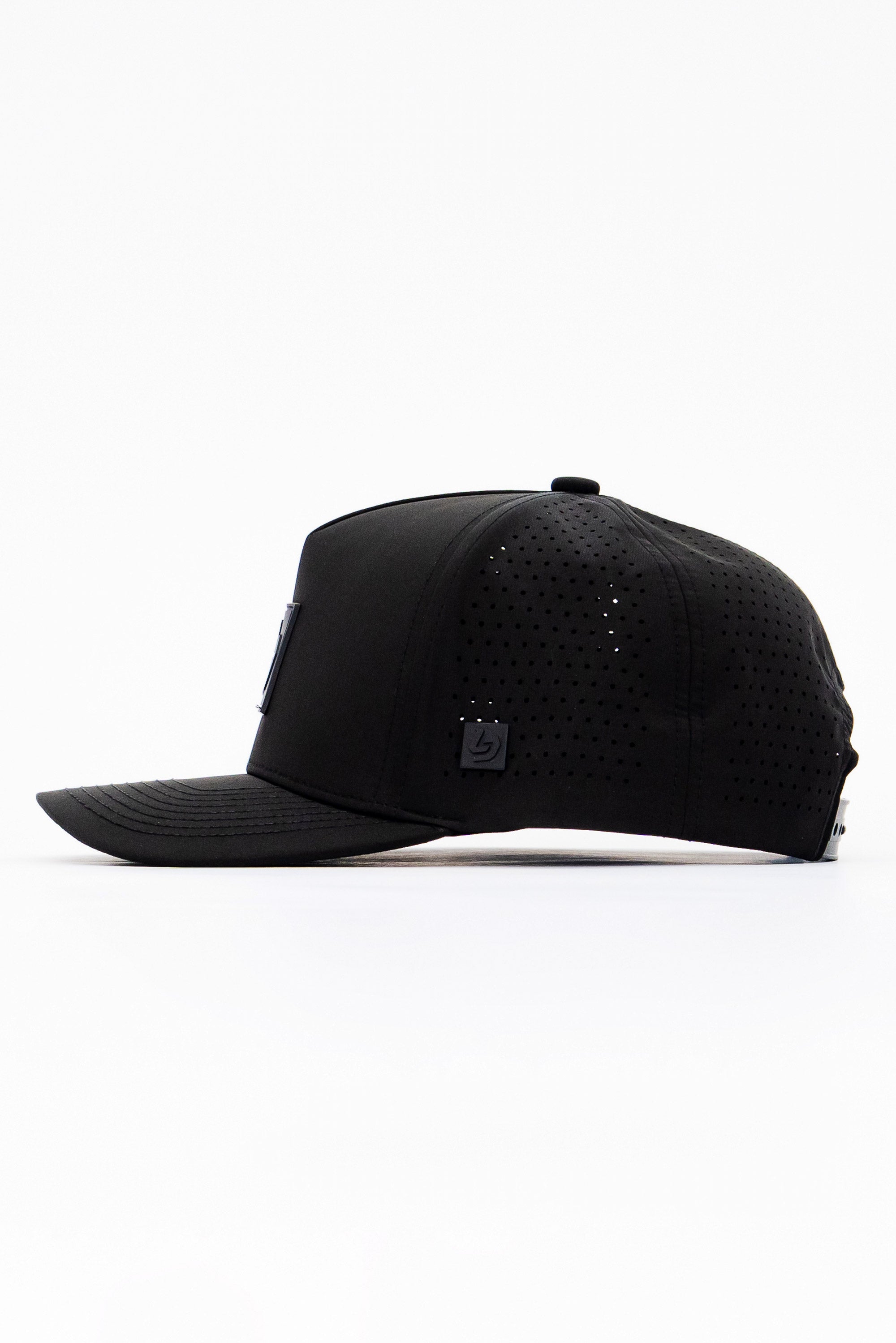 Locked Down Brands Premium Water Resistant ICON LD Snapback - Black/Black