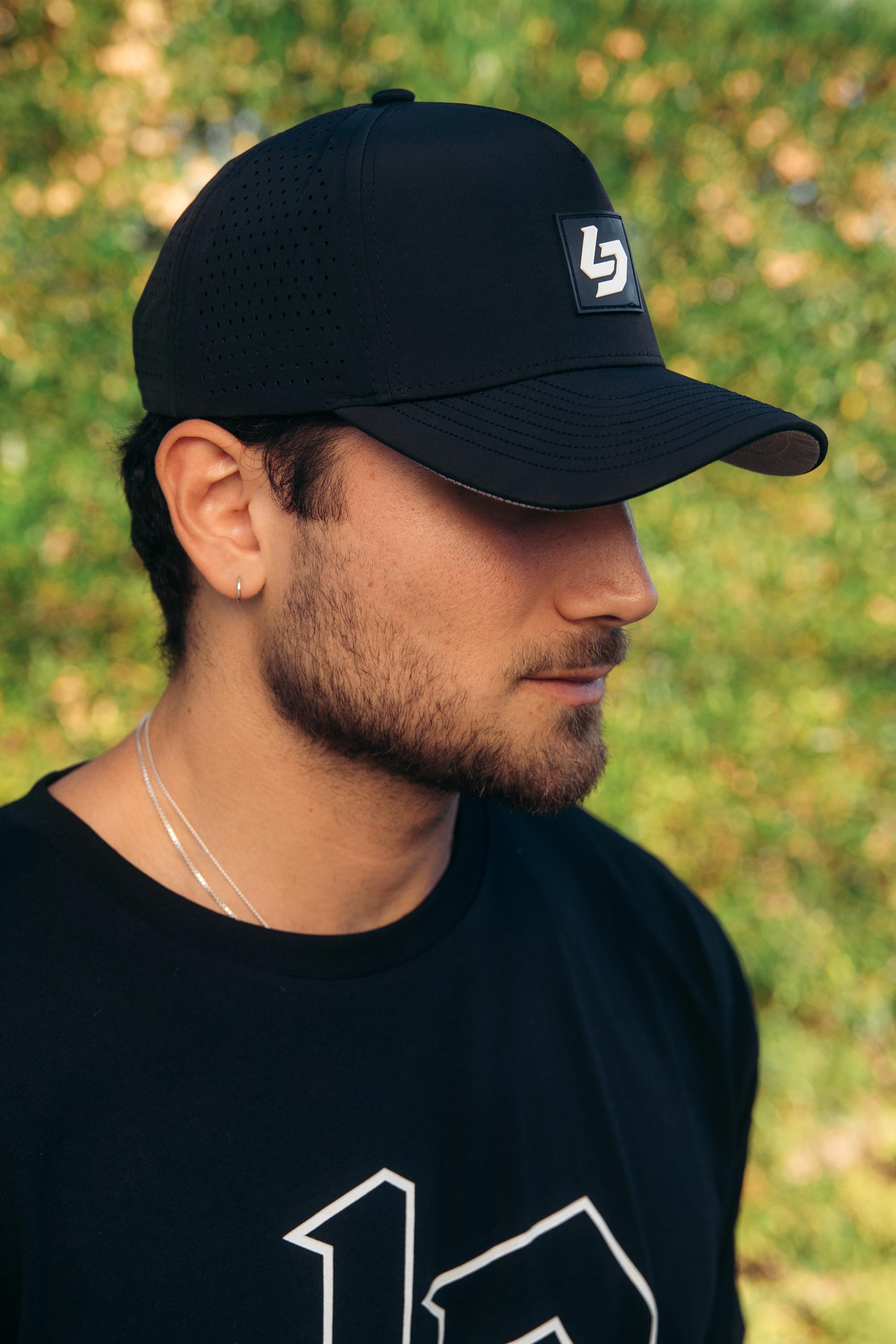 Locked Down Brands Premium Water Resistant ICON LD Snapback - Black