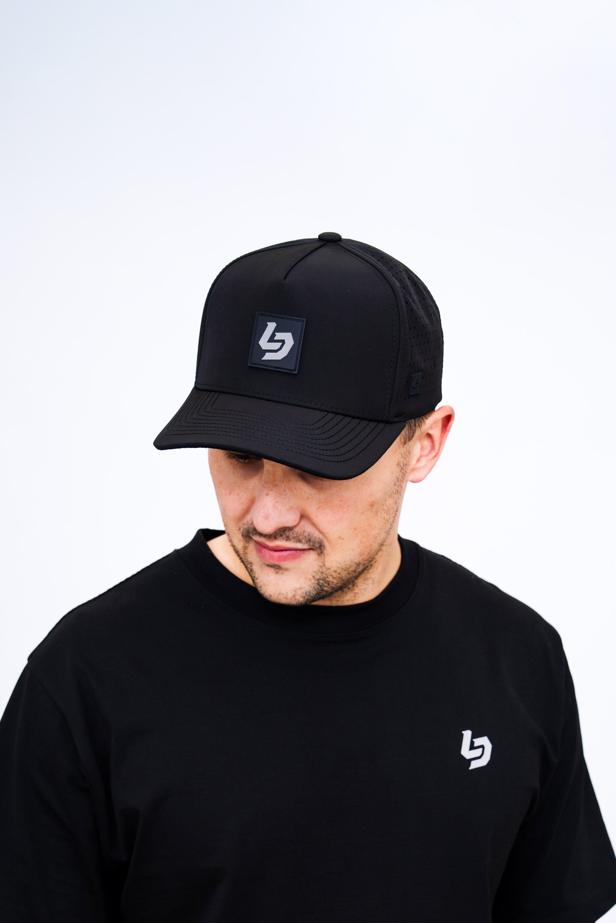 Locked Down Brands Premium Water Resistant ICON LD Snapback - Blackout