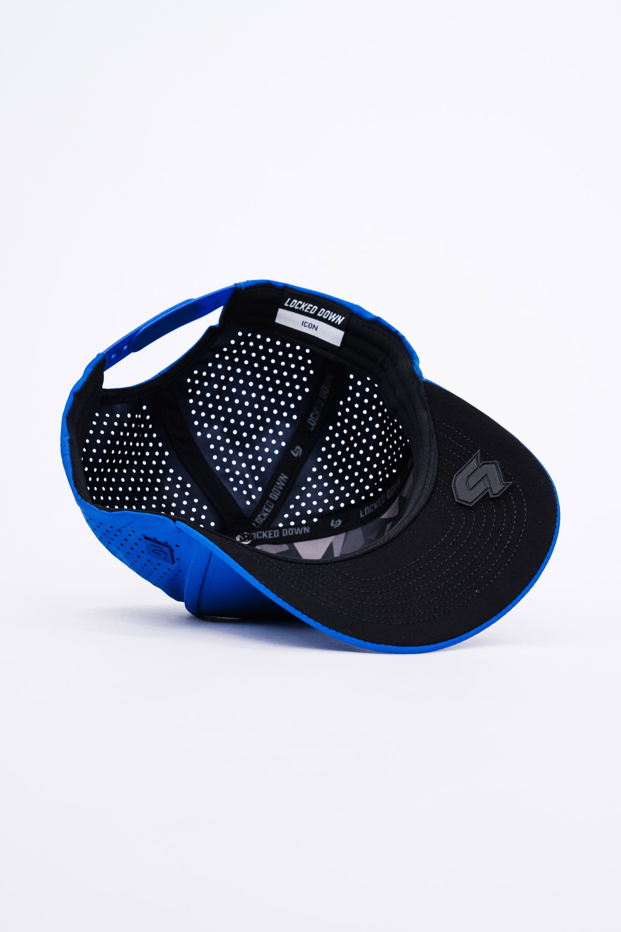 Locked Down Brands Premium Water Resistant ICON LD Snapback - Cobalt/Black
