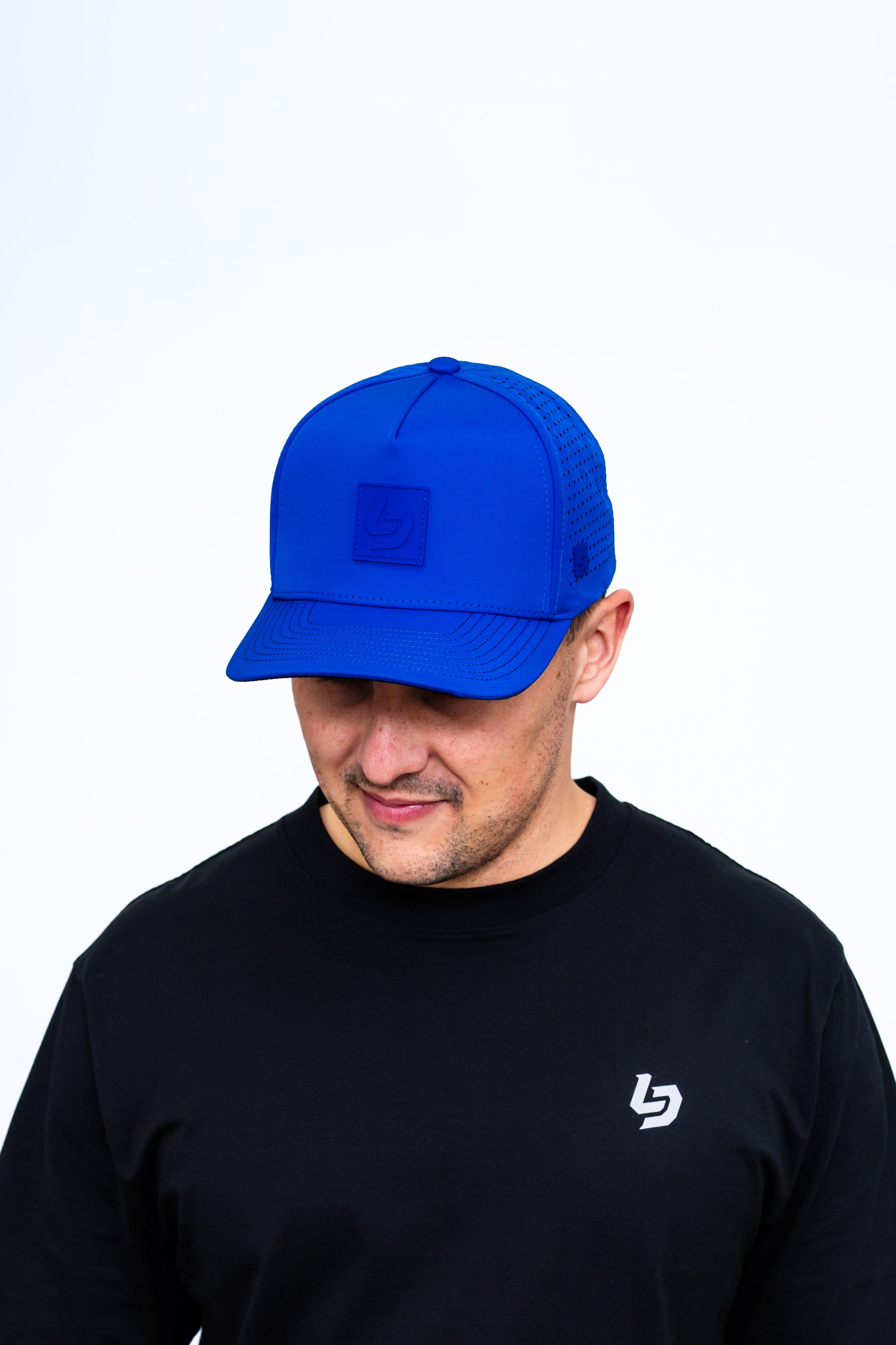 Locked Down Brands Premium Water Resistant ICON LD Snapback - Cobalt/Black