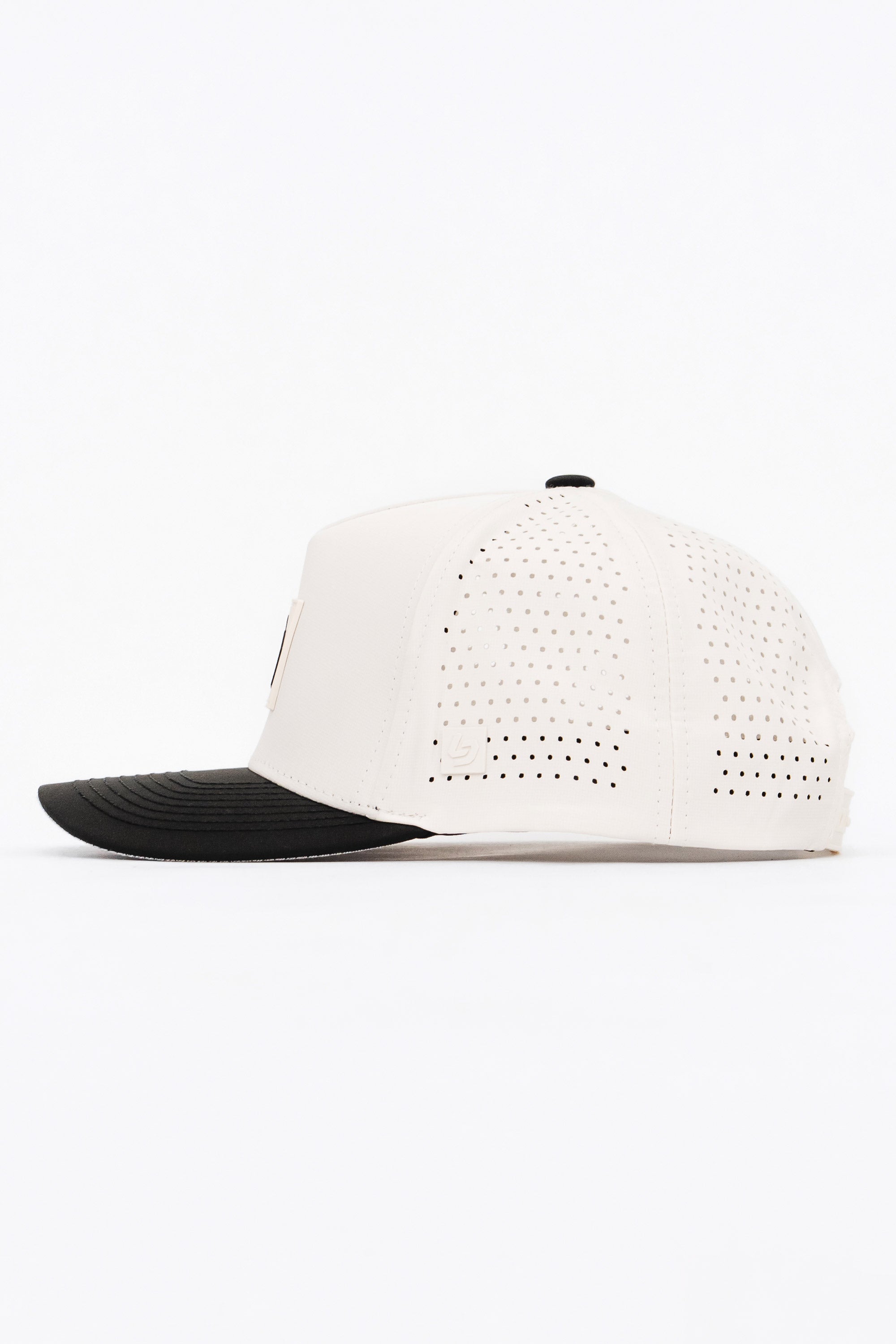 Locked Down Brands Premium Water Resistant ICON LD Snapback - Cream/Black