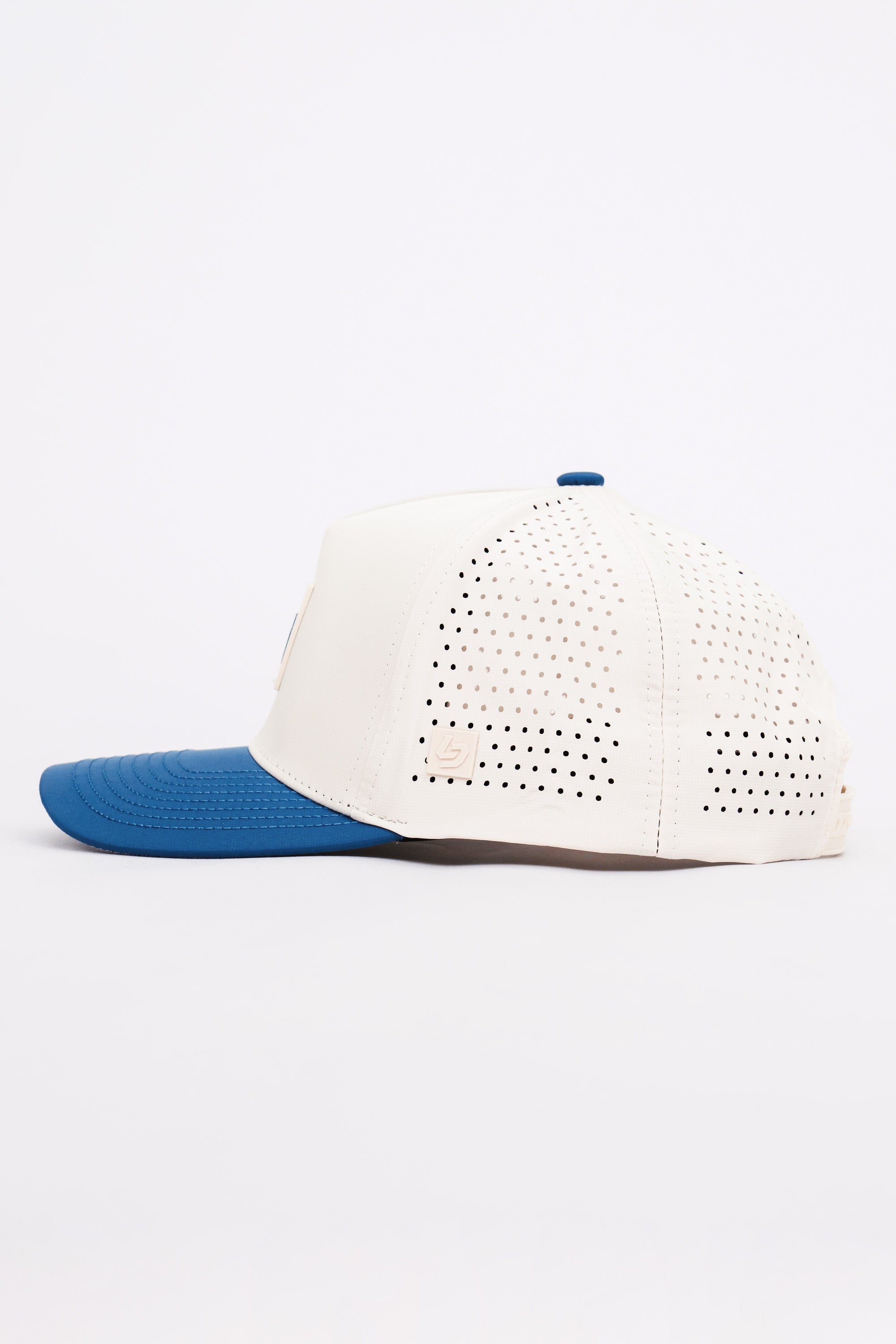 Locked Down Brands Premium Water Resistant ICON LD Snapback - Cream/Blue