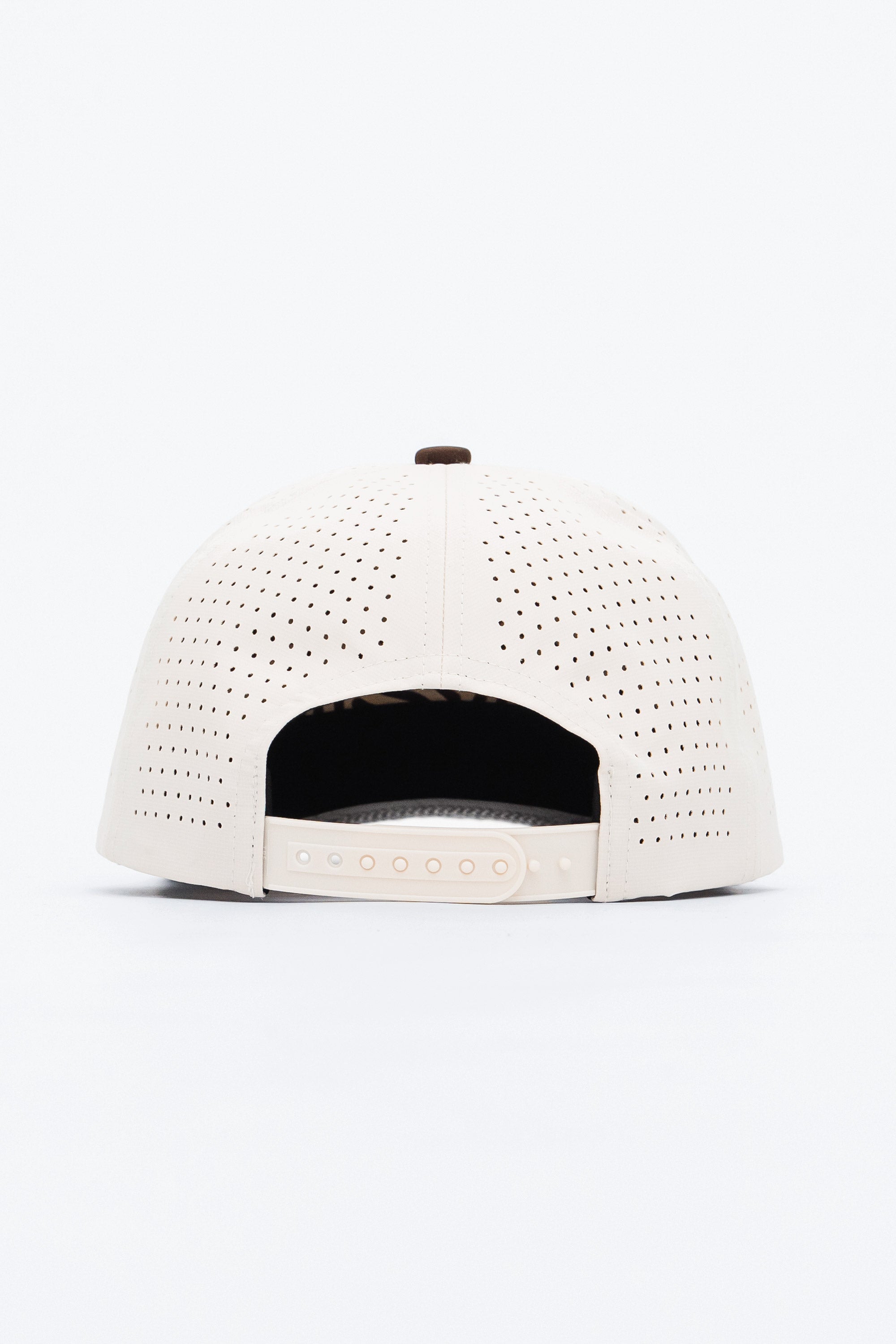 Locked Down Brands Premium Water Resistant ICON LD Snapback - Cream/Coffee Brown